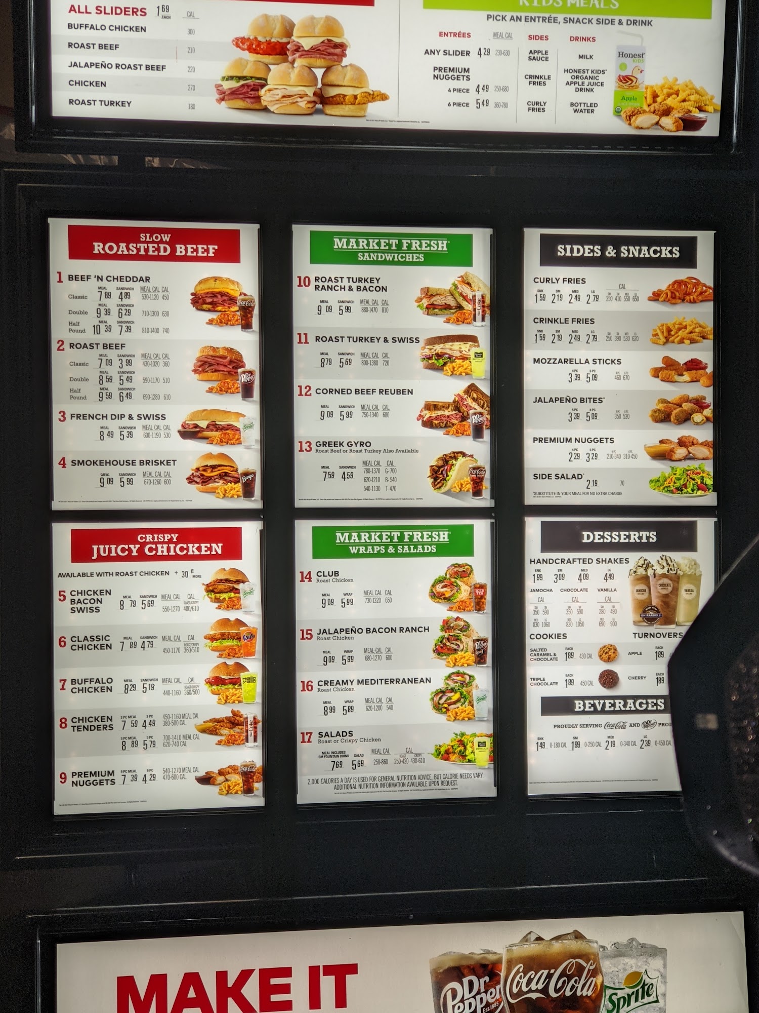 Arby's Menu