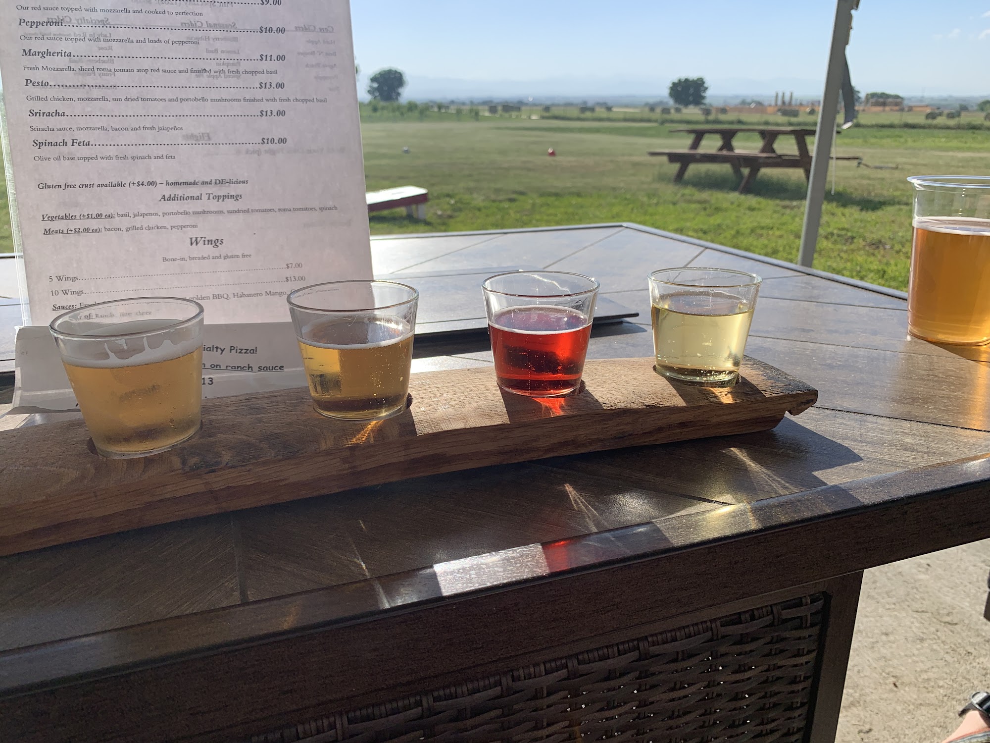 Wild Cider Menu