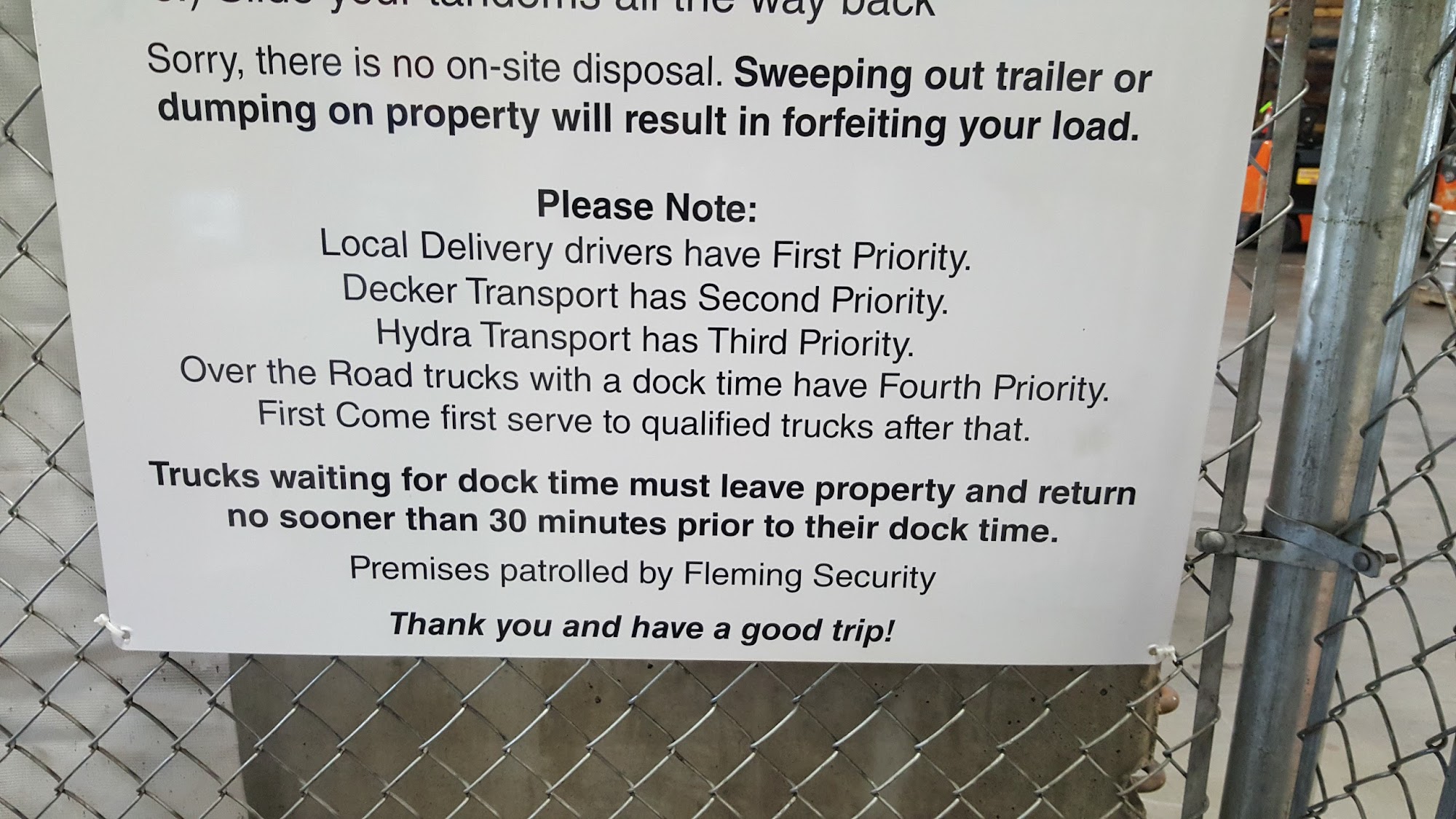 New Belgium Brewing Distribution Center Menu