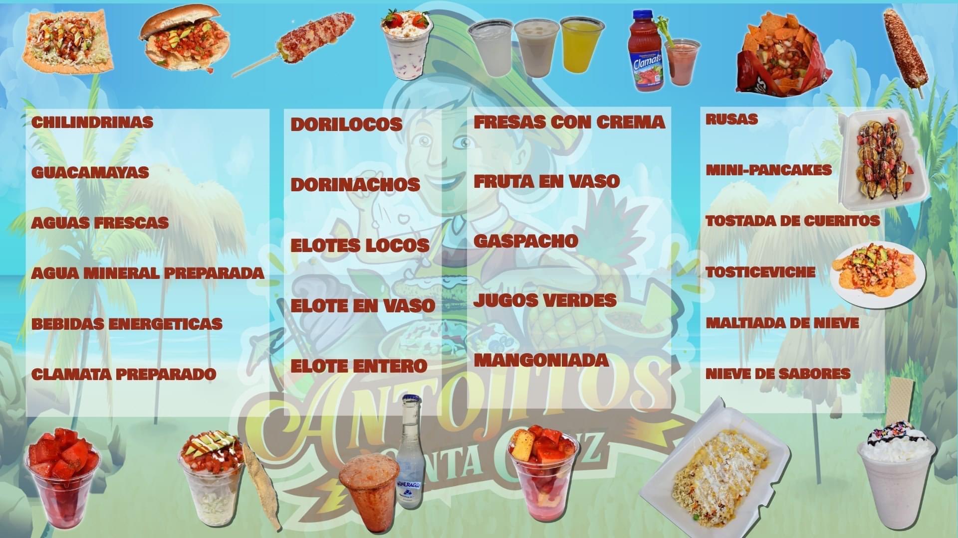 Antojitos Santa Cruz LLC Menu