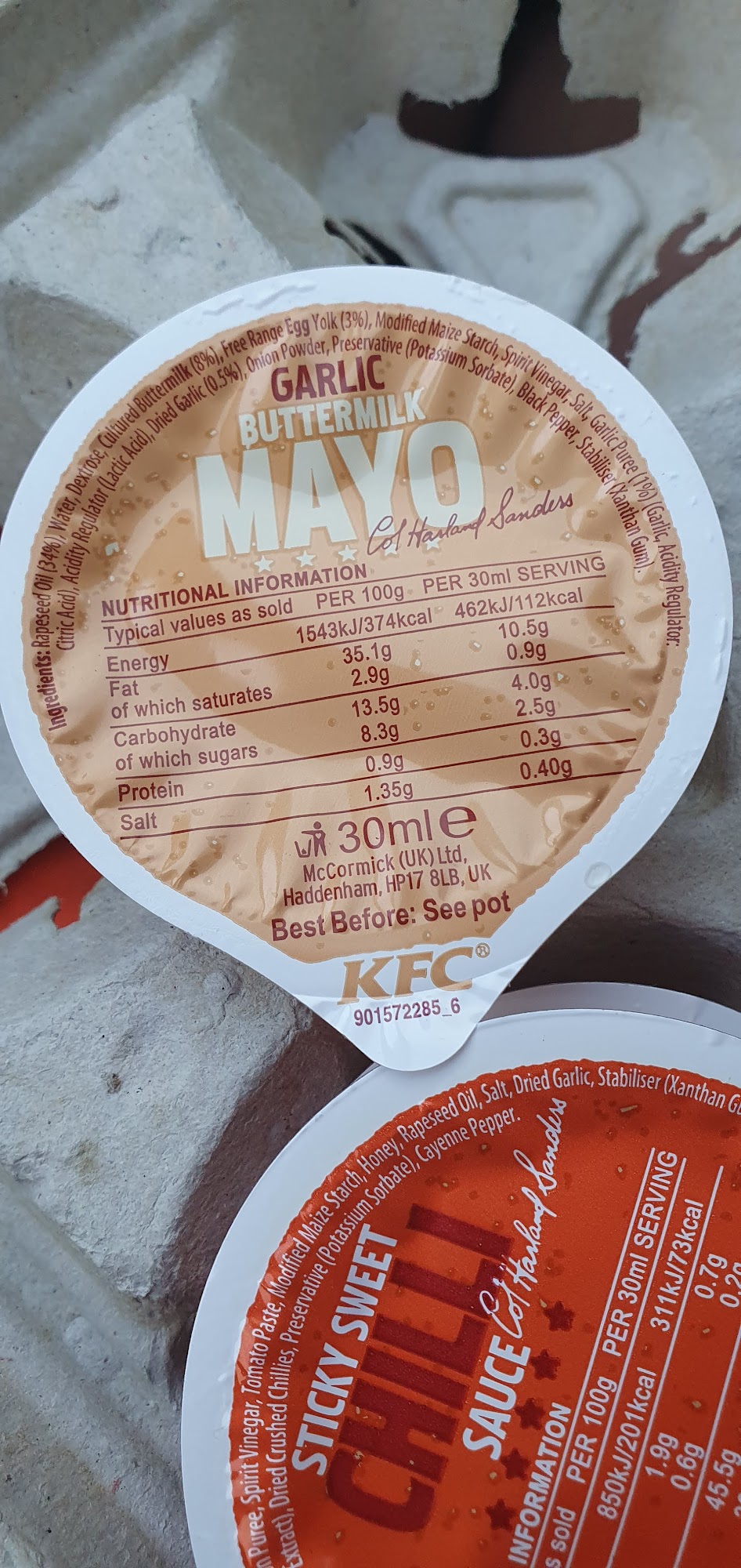 KFC Chesterfield - Enterprise Way Menu