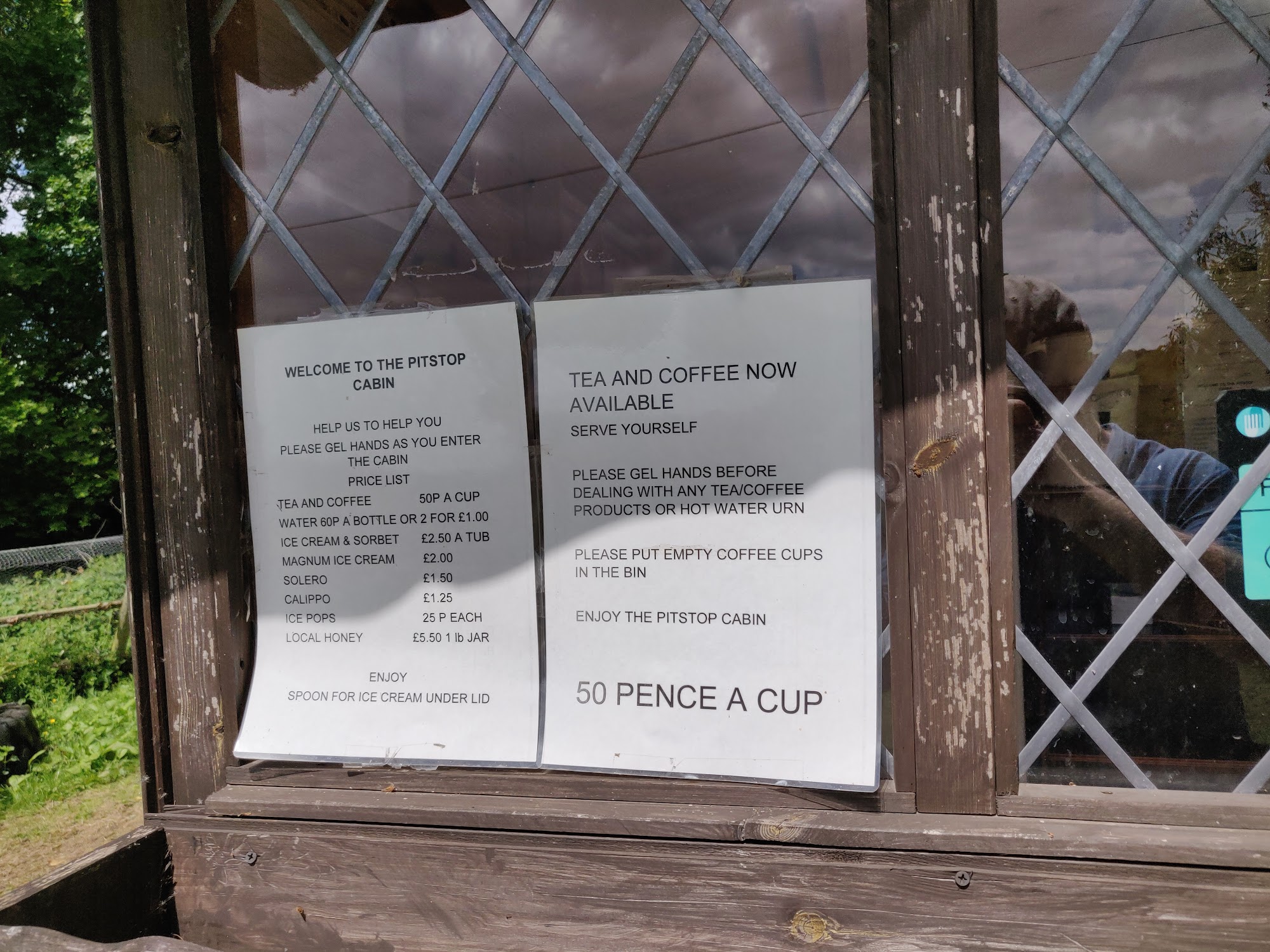 Pitstop cafe Menu