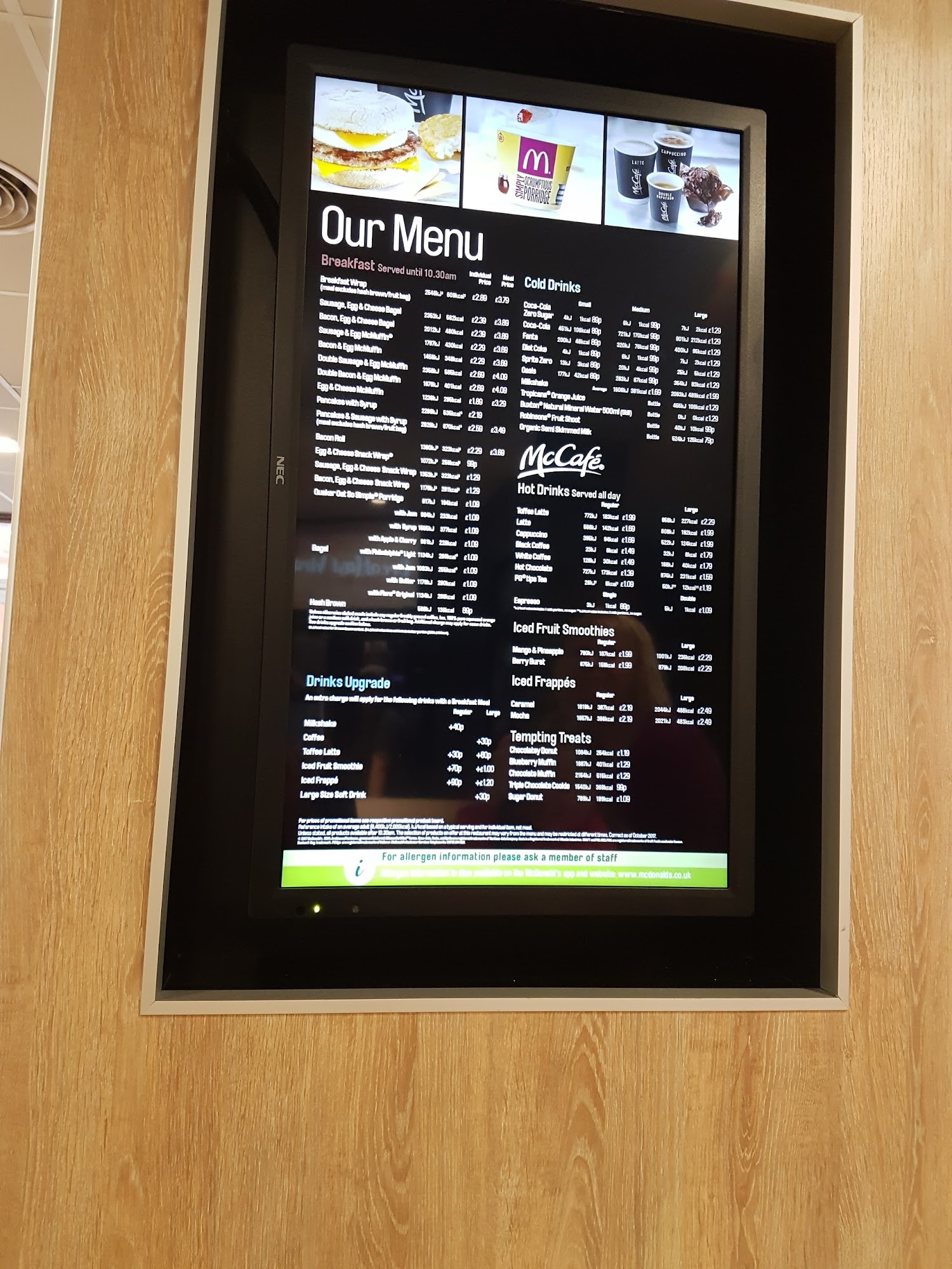 McDonald's Menu