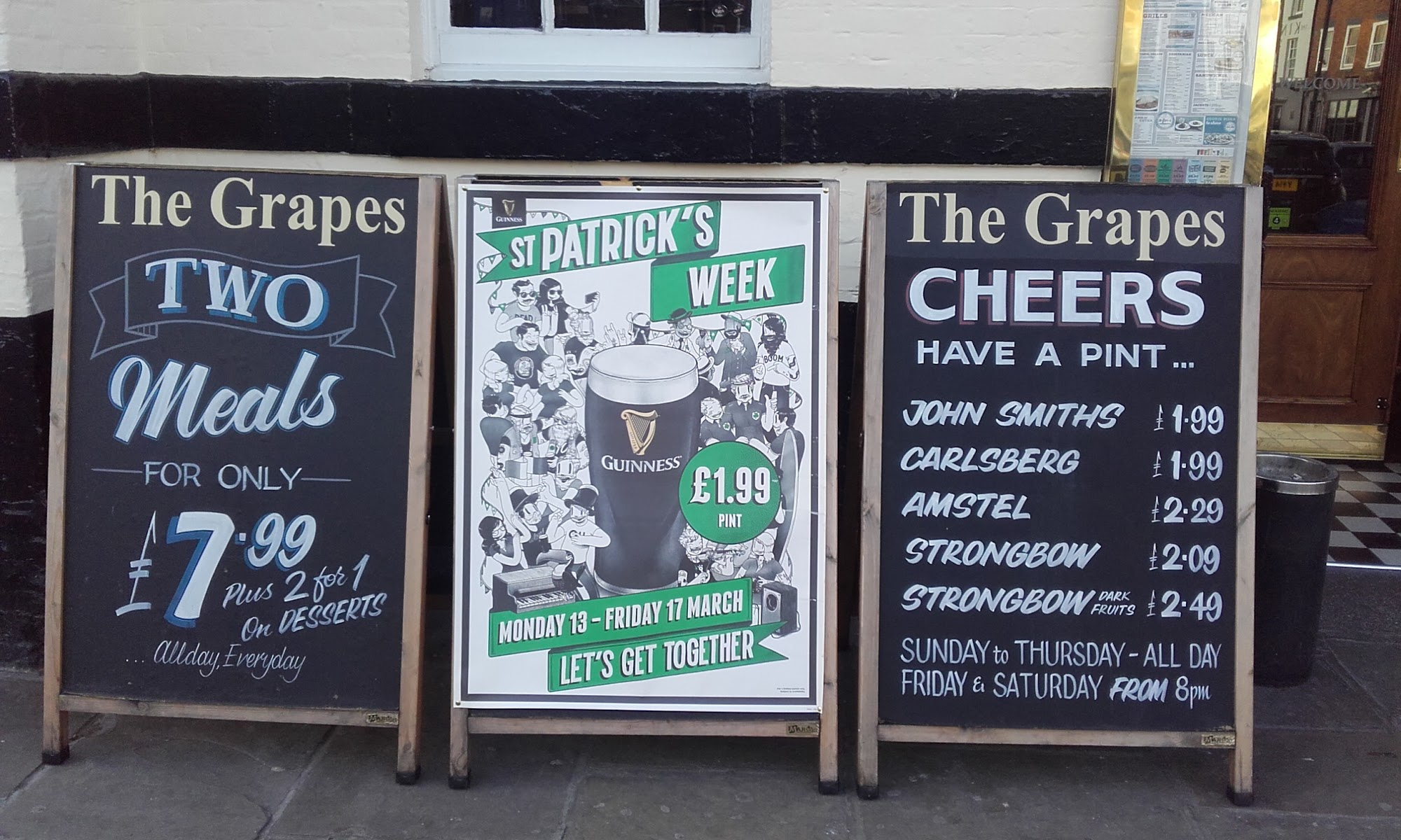 Grapes Beverley Menu