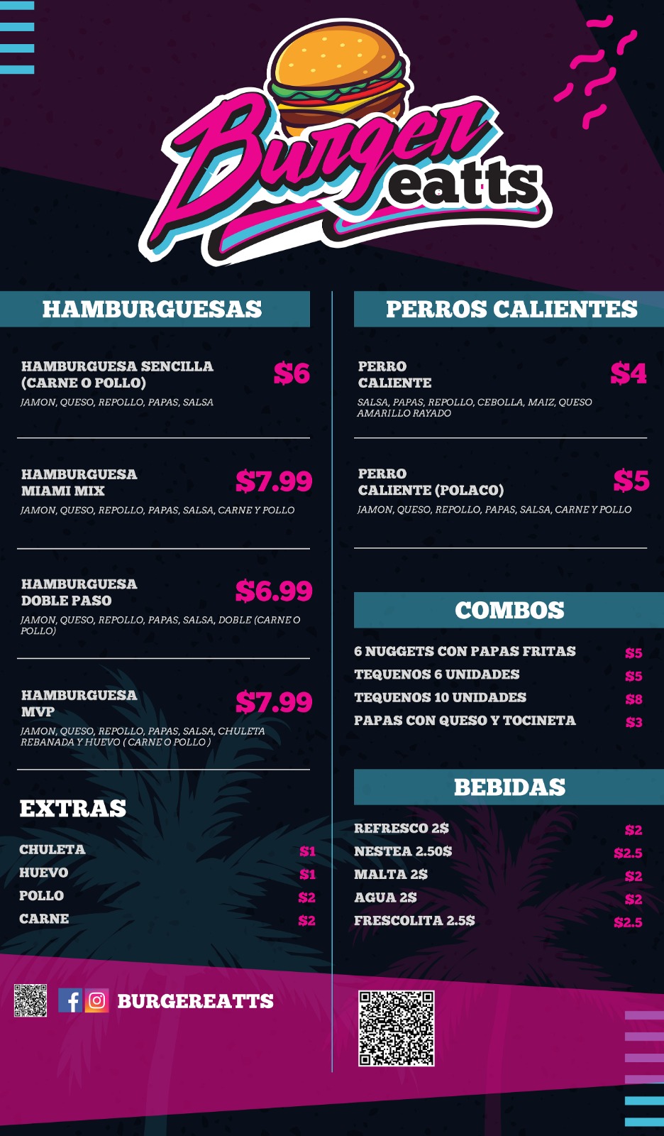 Burger Eatts Menu
