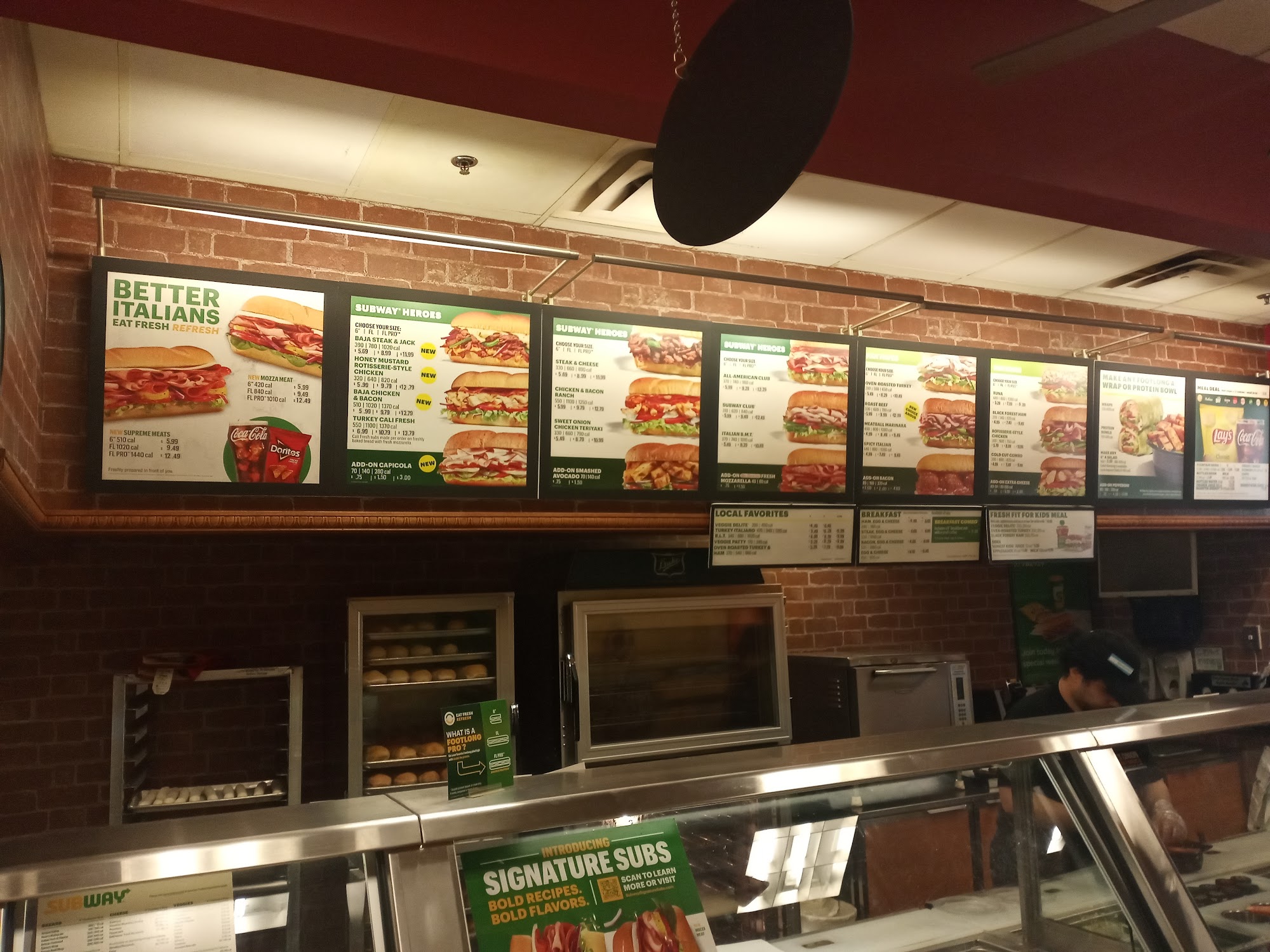 Subway Menu