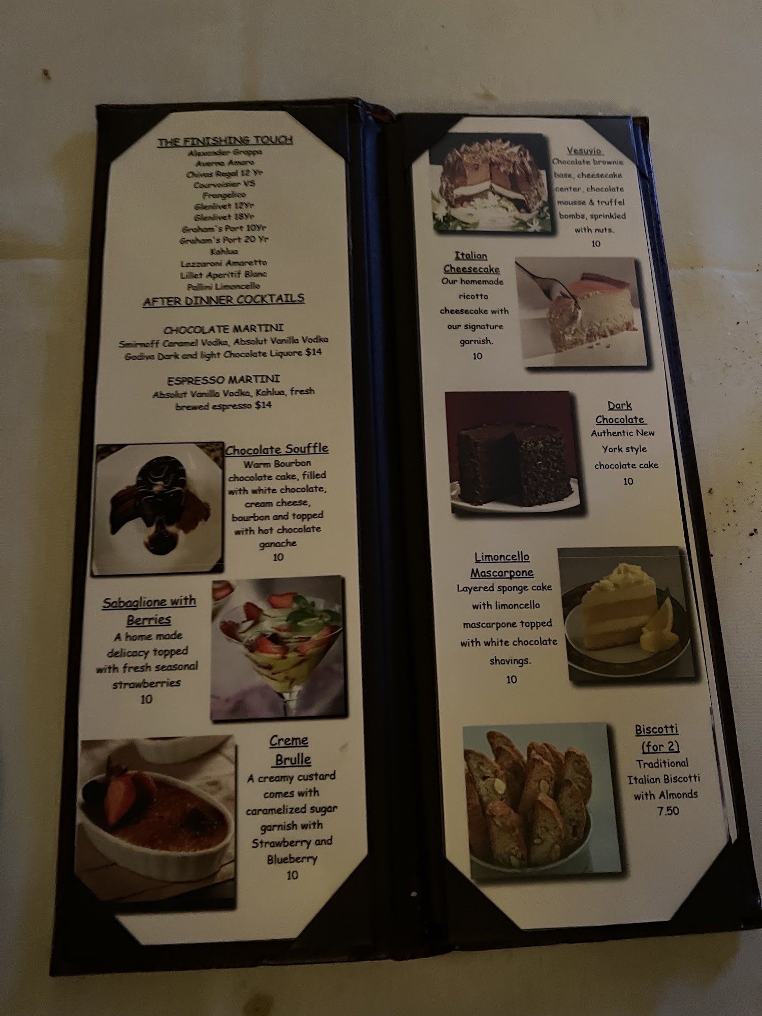 Restaurante Menu