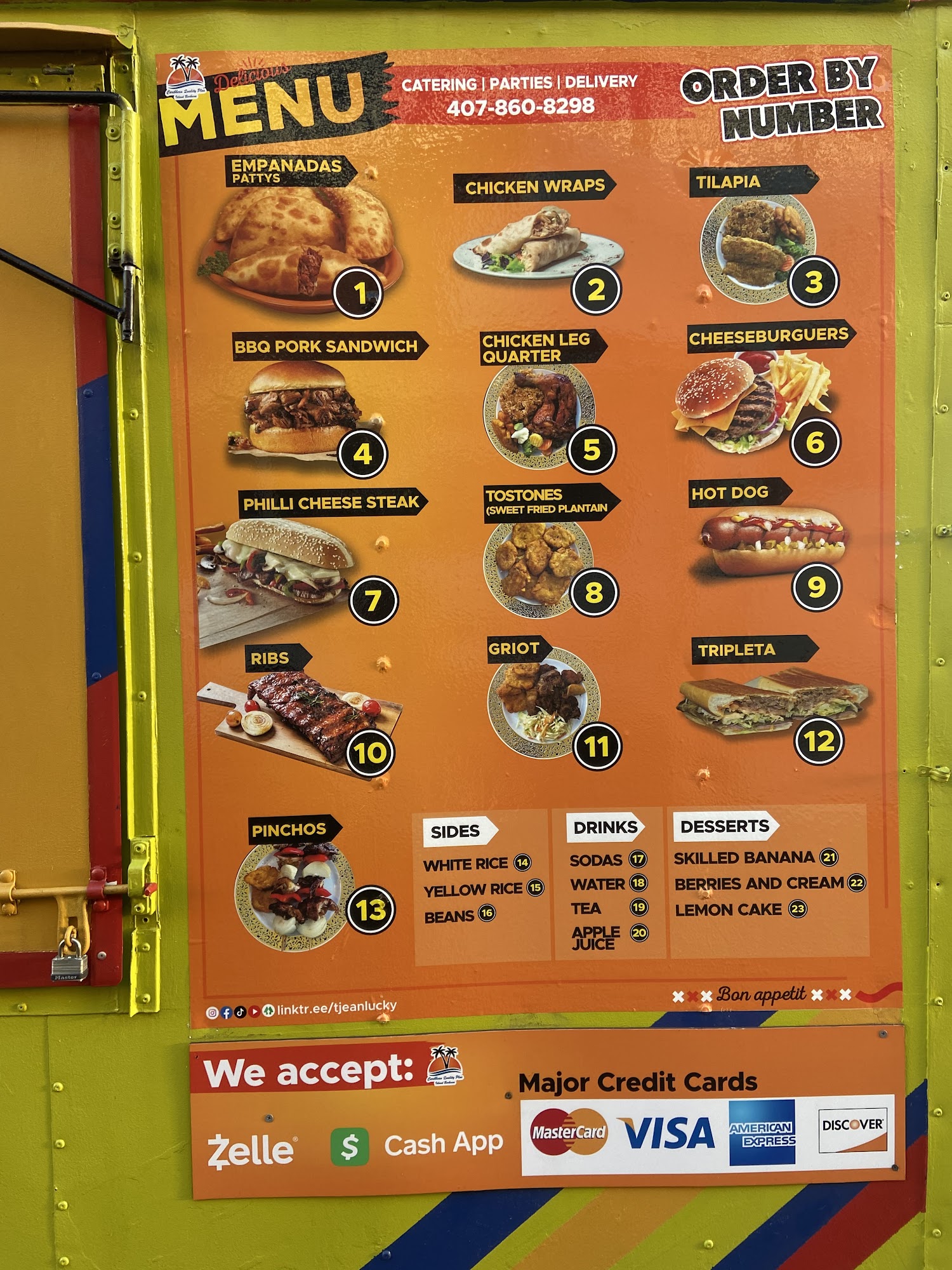 Caribbean Quality Plus+ Menu