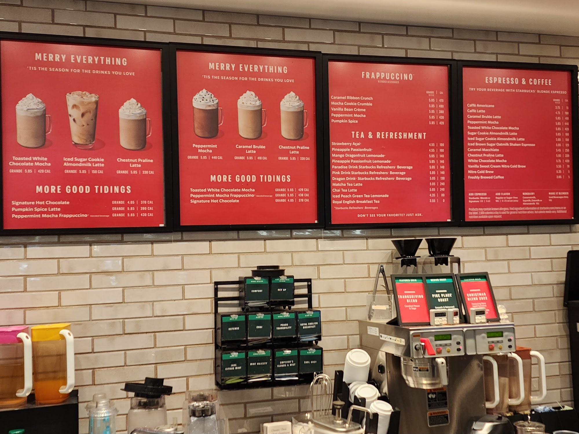Starbucks Menu