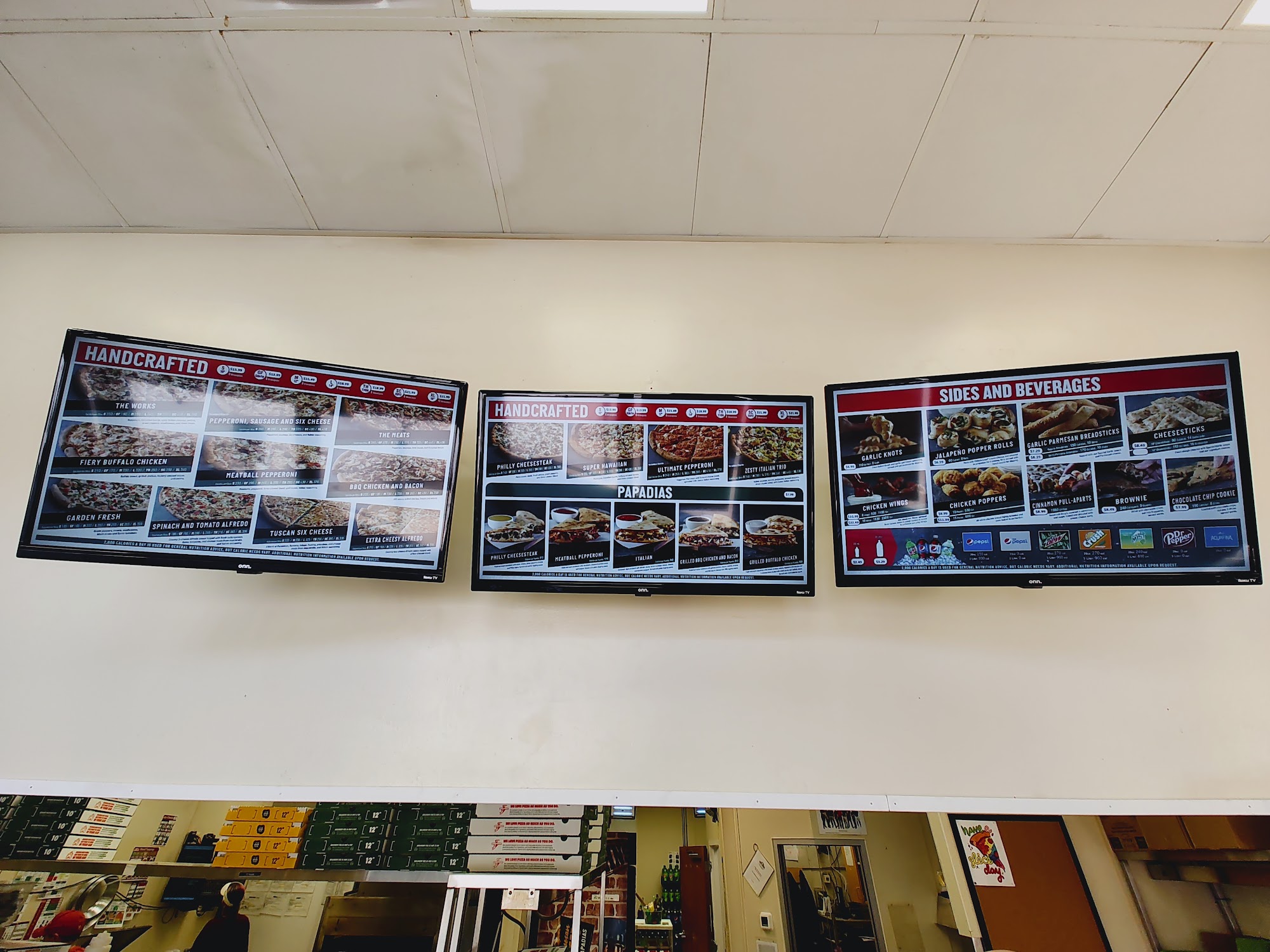 Papa Johns Pizza Menu