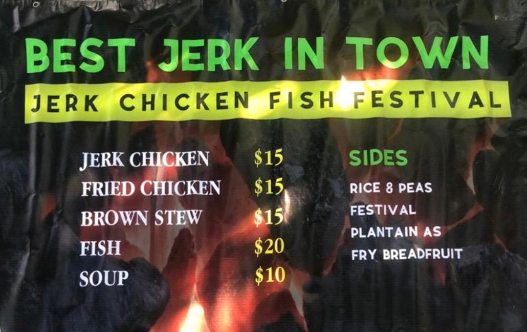 Caribbean Pot on Wheels Menu
