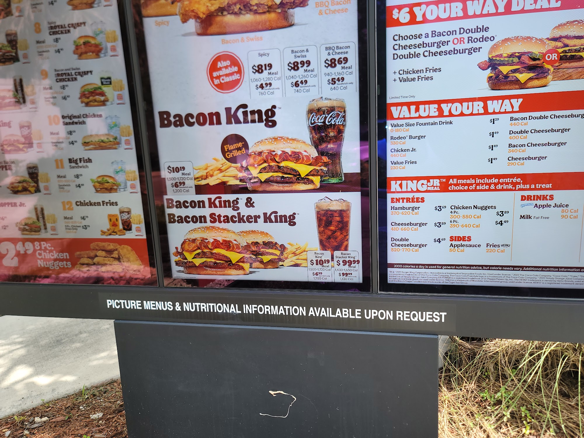 Burger King Menu