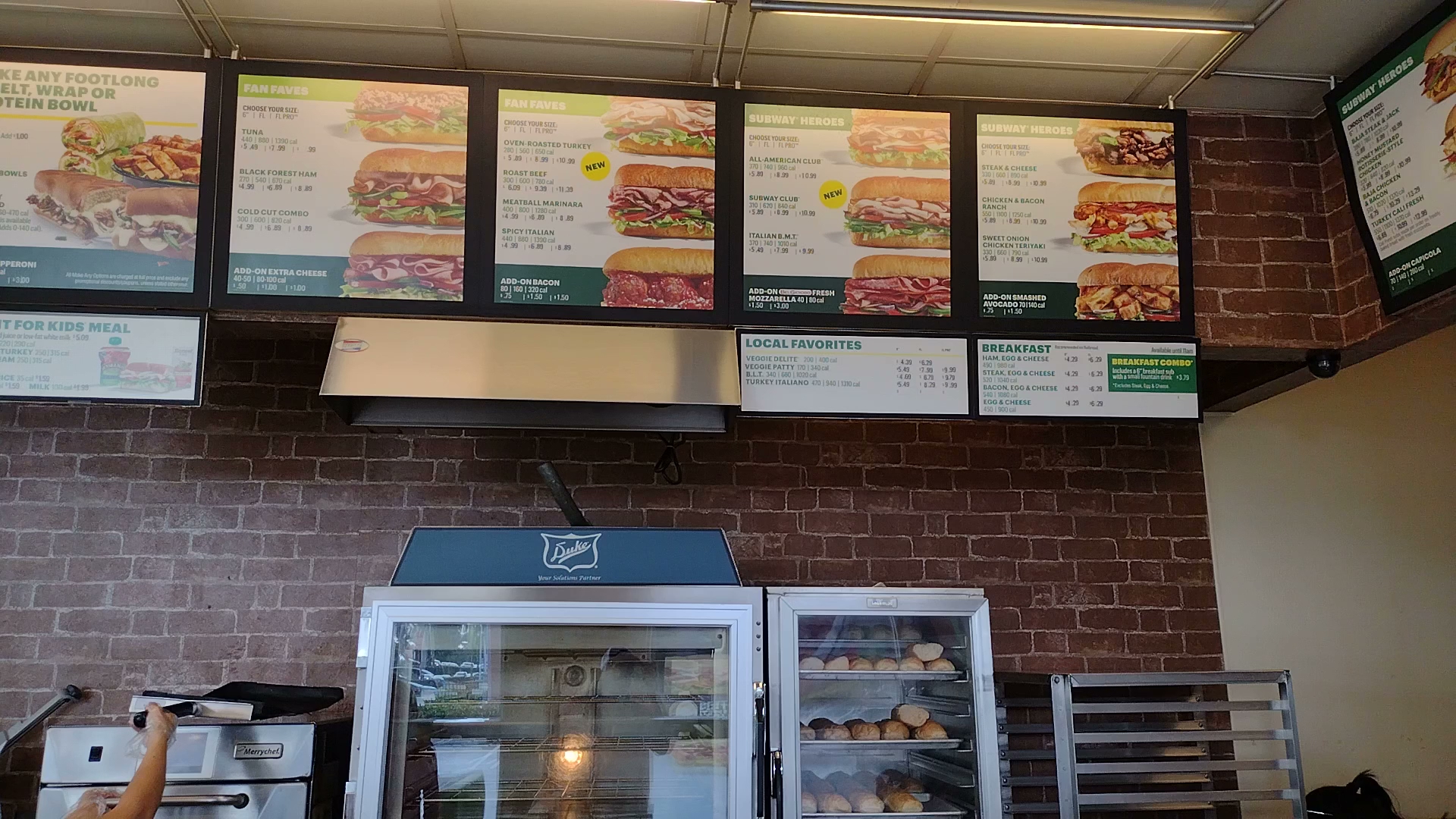 Subway Menu