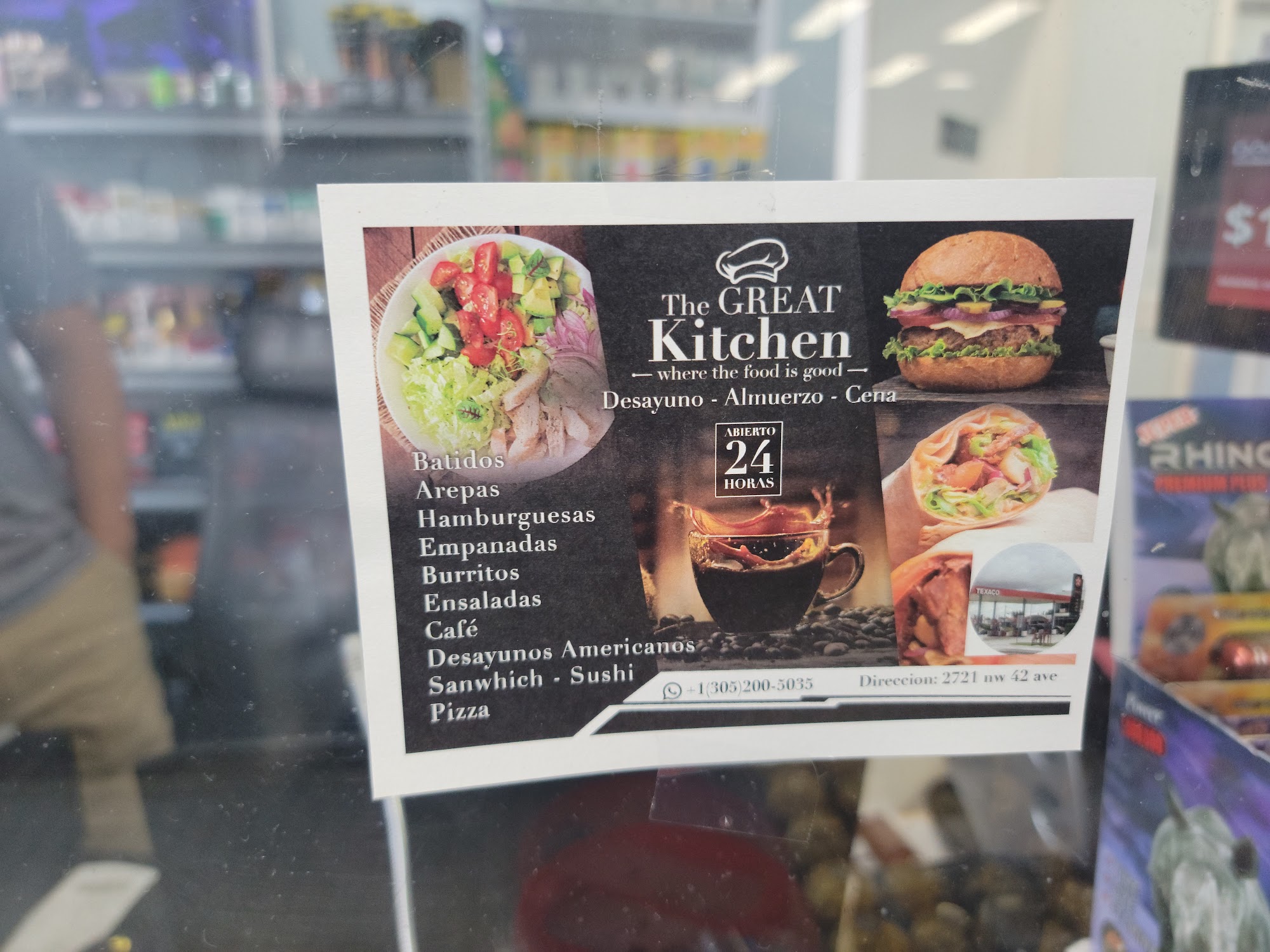 “The Great” kitchen and grill Menu