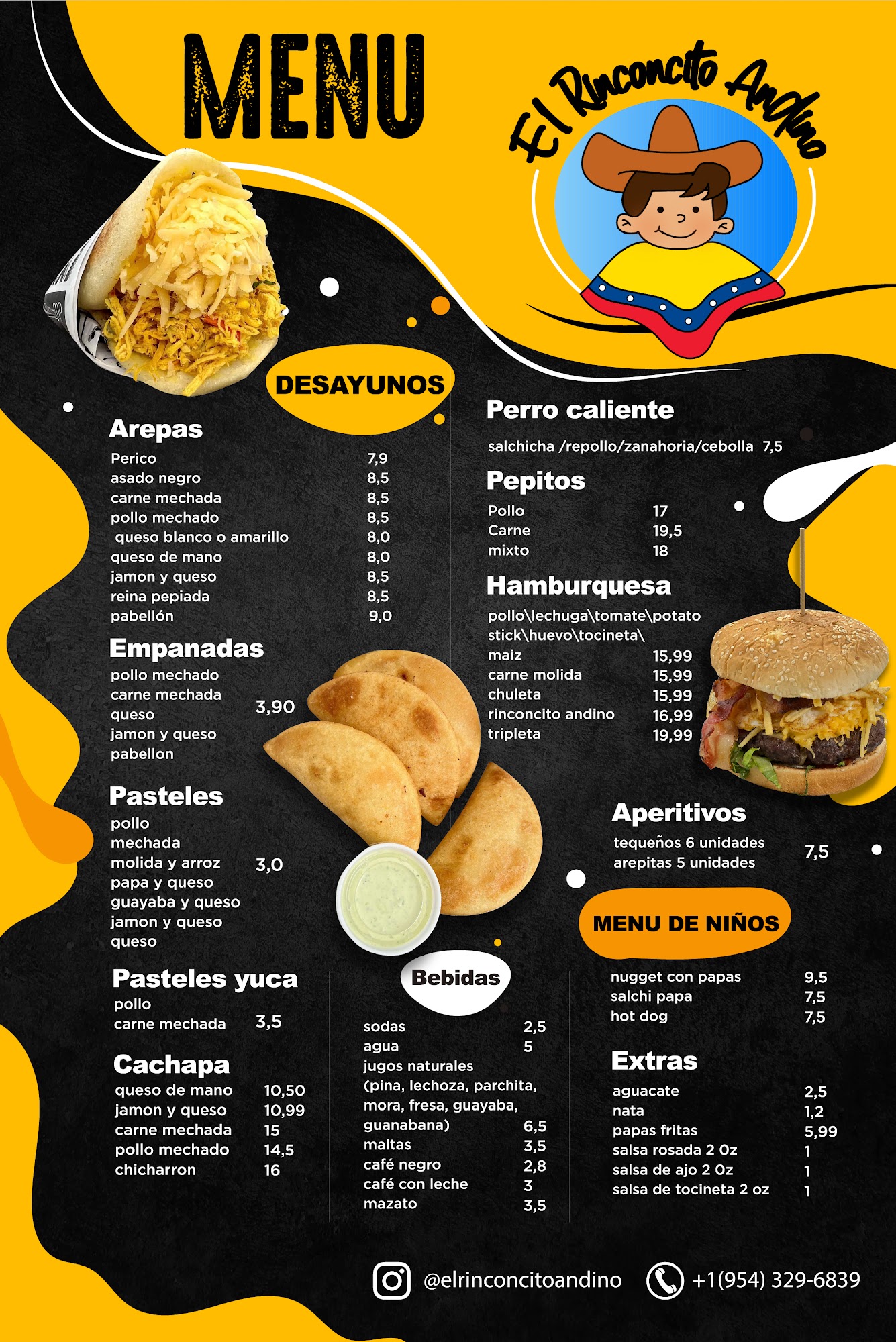 El rinconcito andino Menu