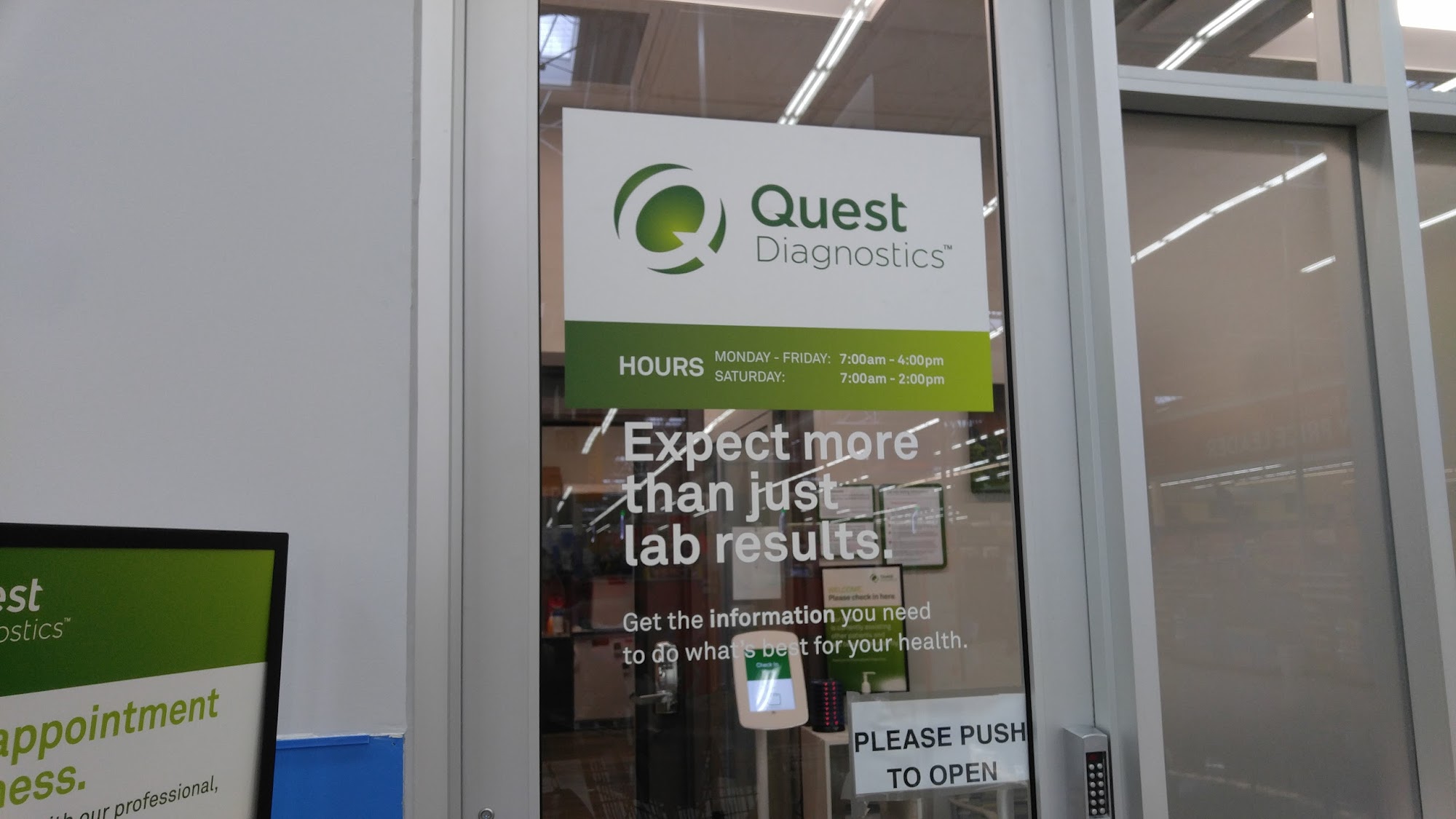 QUEST DIAGNOSTICS INSIDE FLEMING ISLAND COUNTY ROAD WALMART STORE