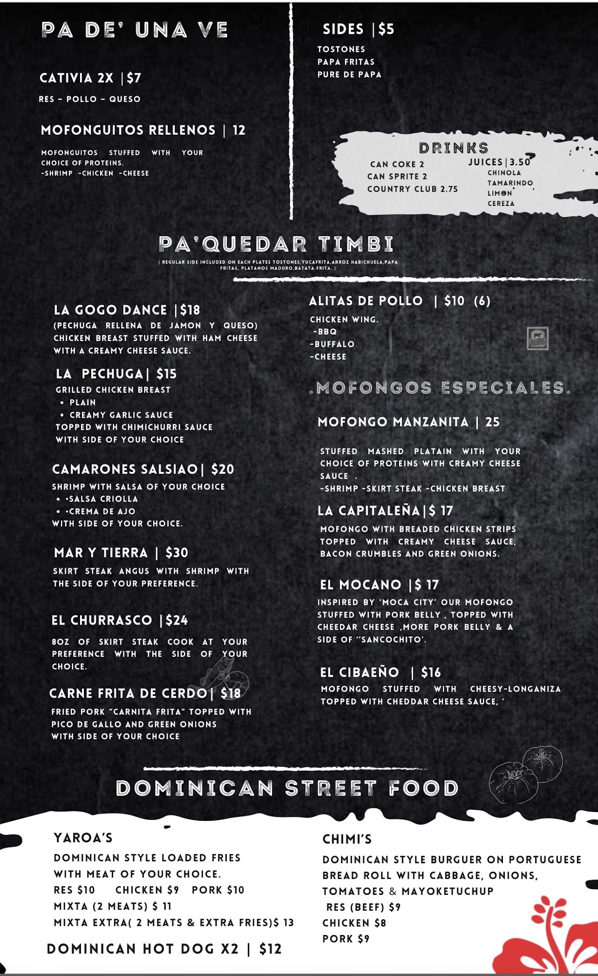 manzanita kitchen Menu