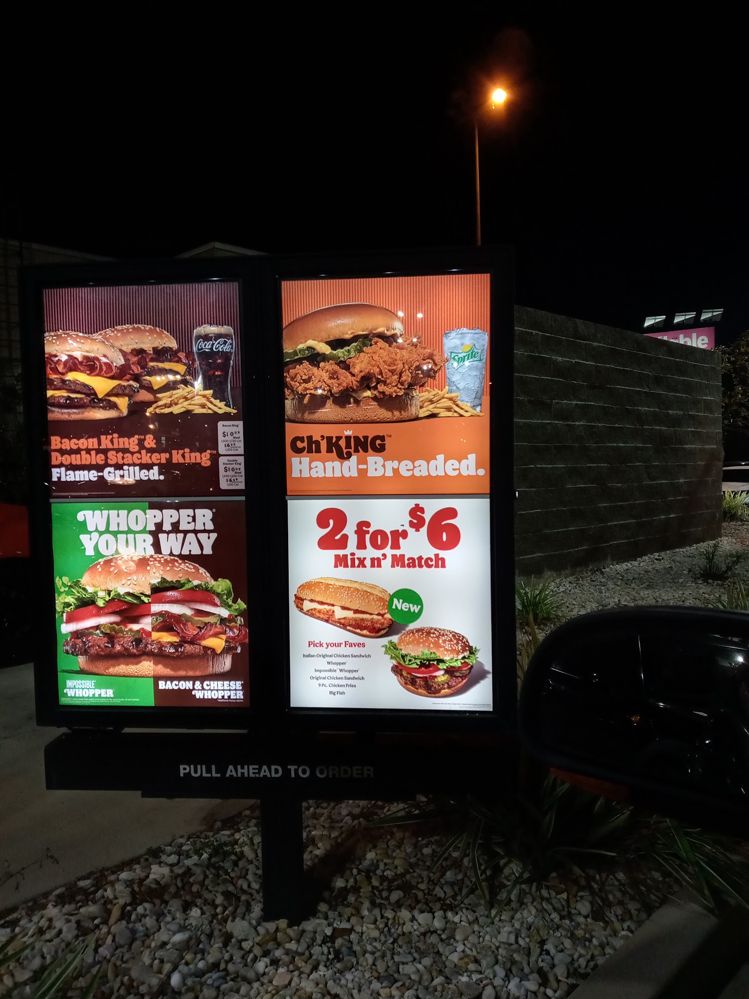 Burger King Menu