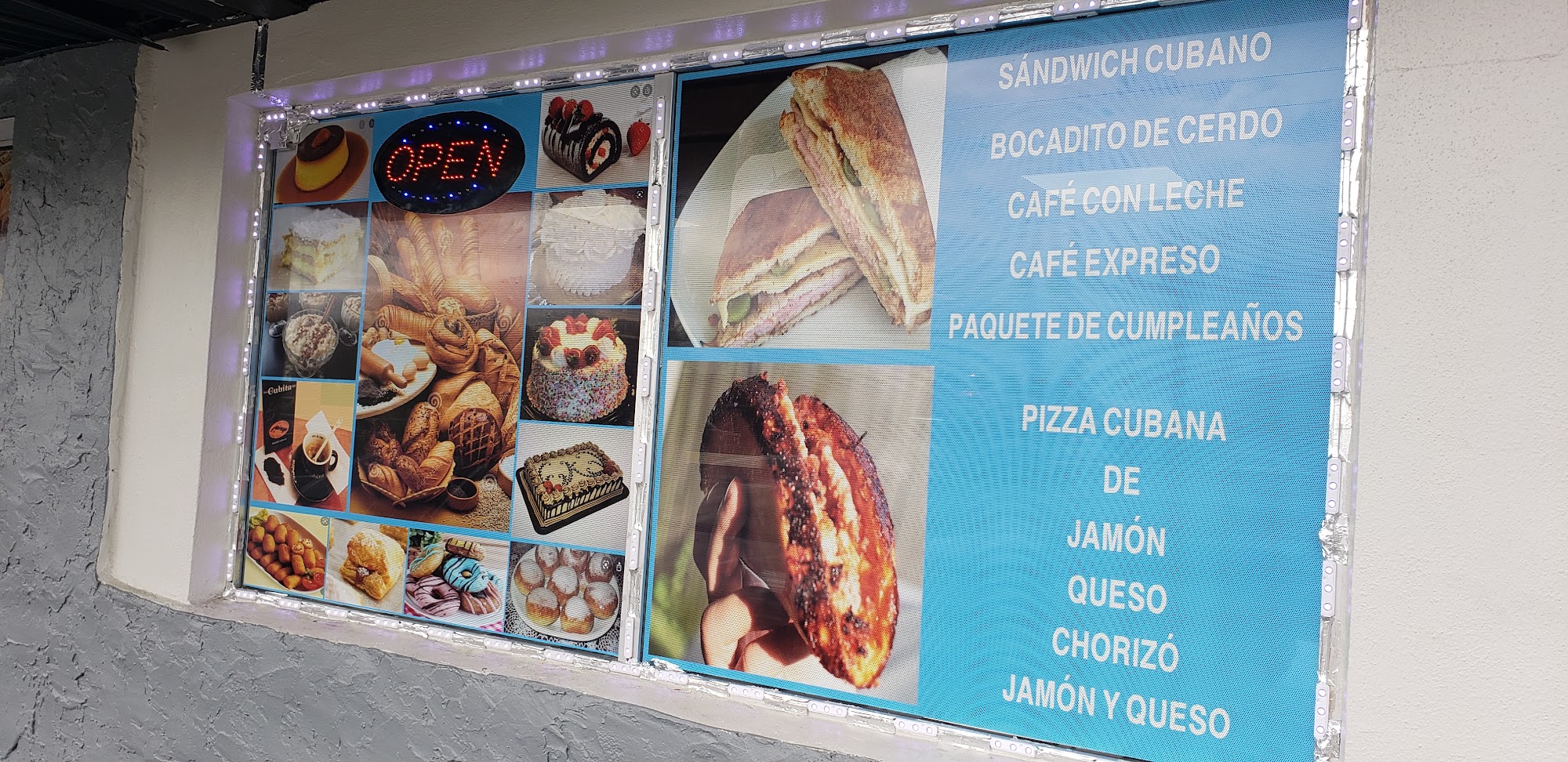 Curbelo's Bakery Menu