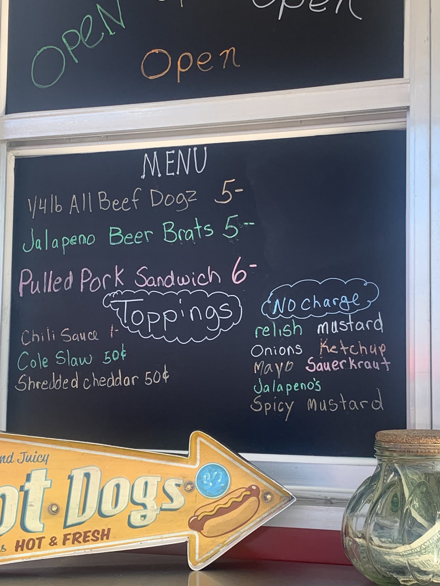 Grateful Redz dogz & More! Menu