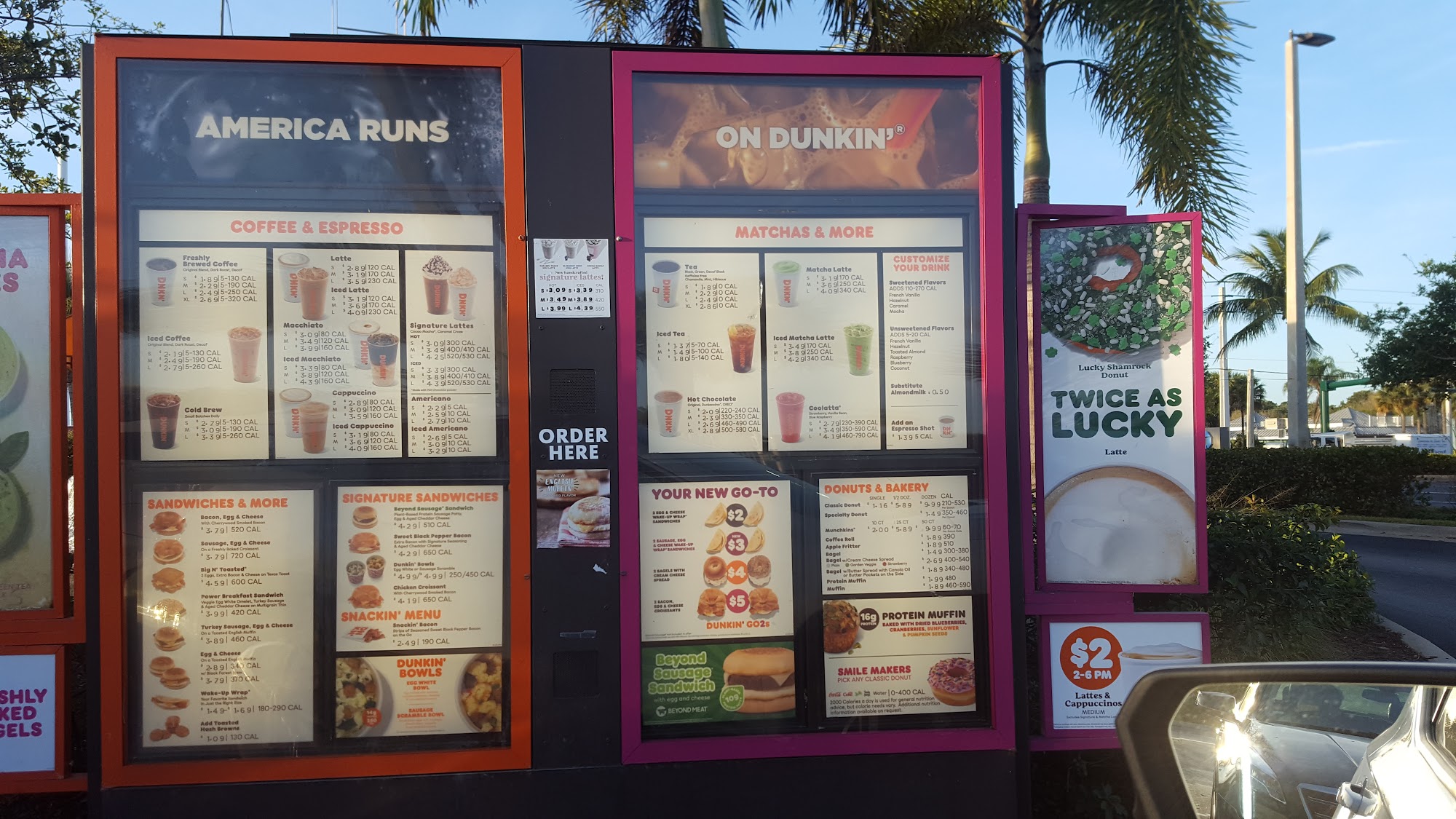 Dunkin' Menu