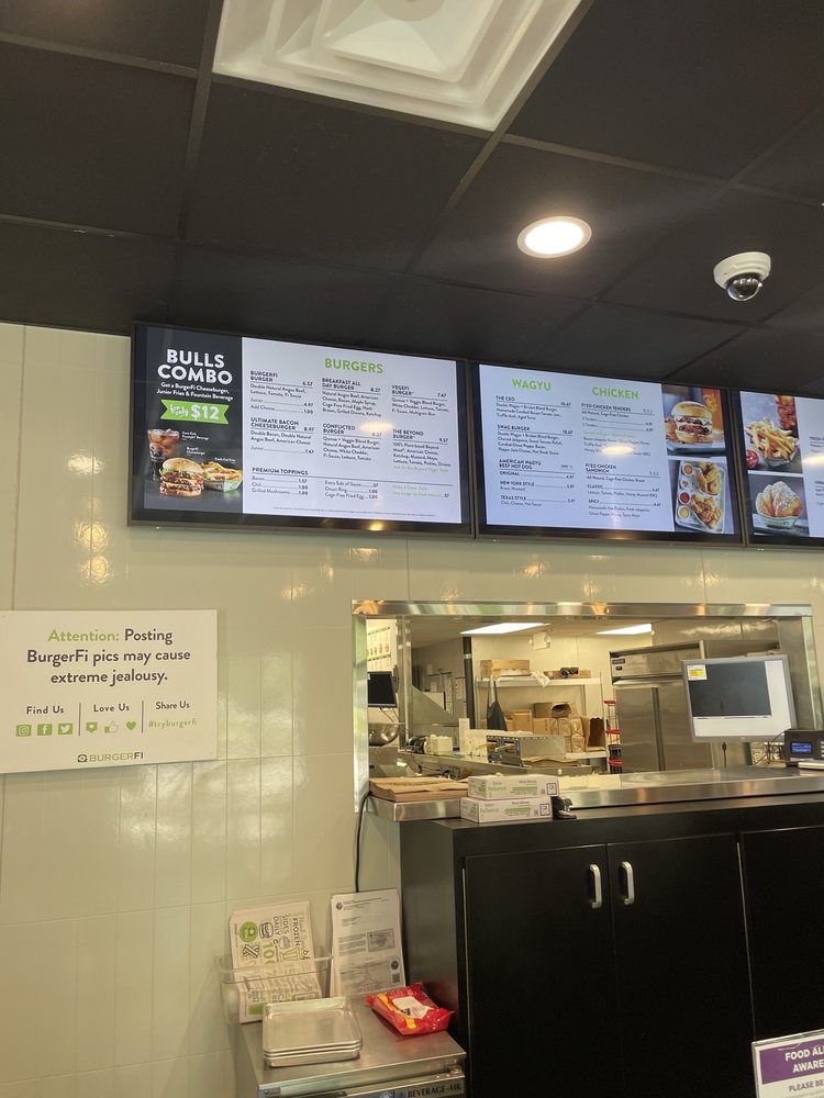 BurgerFi Menu