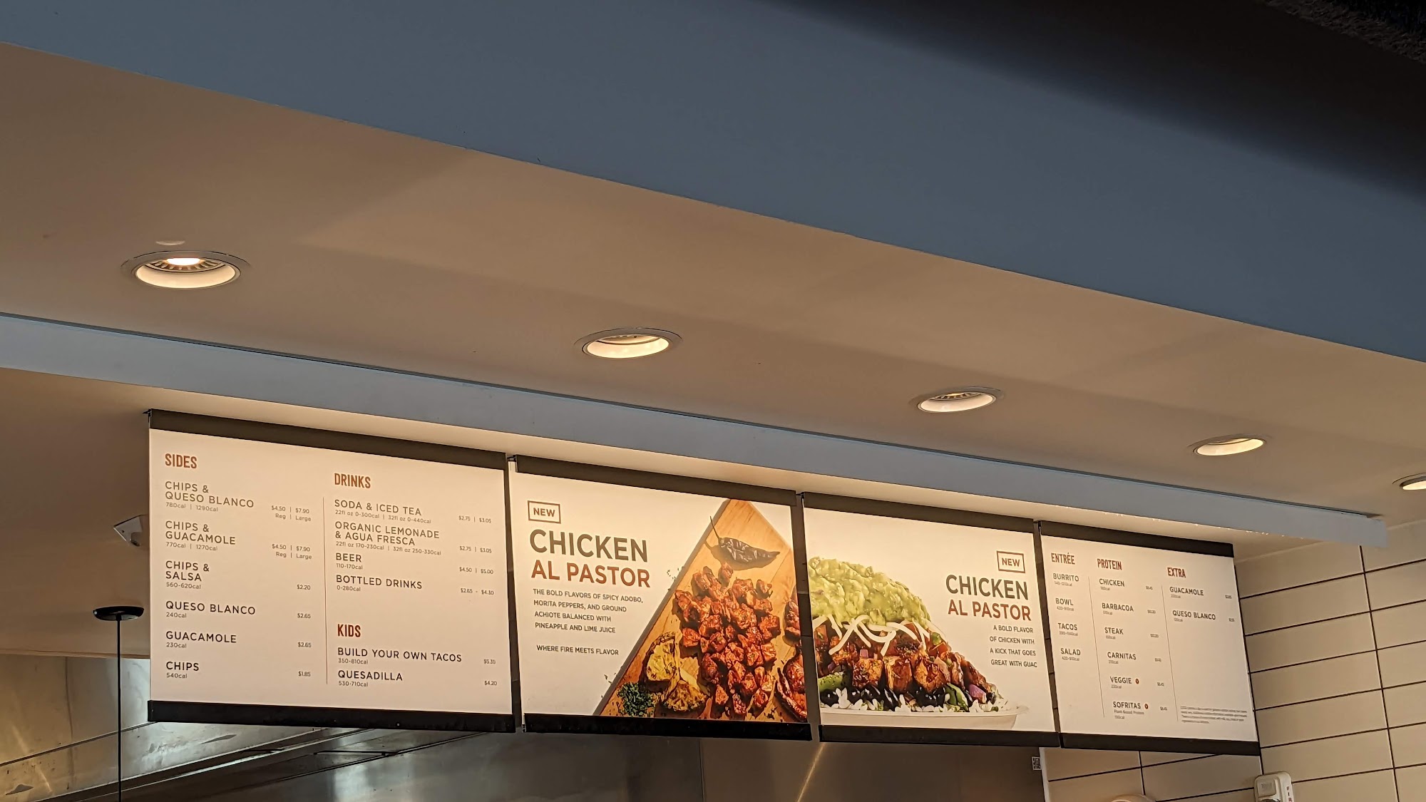 Chipotle Mexican Grill Menu