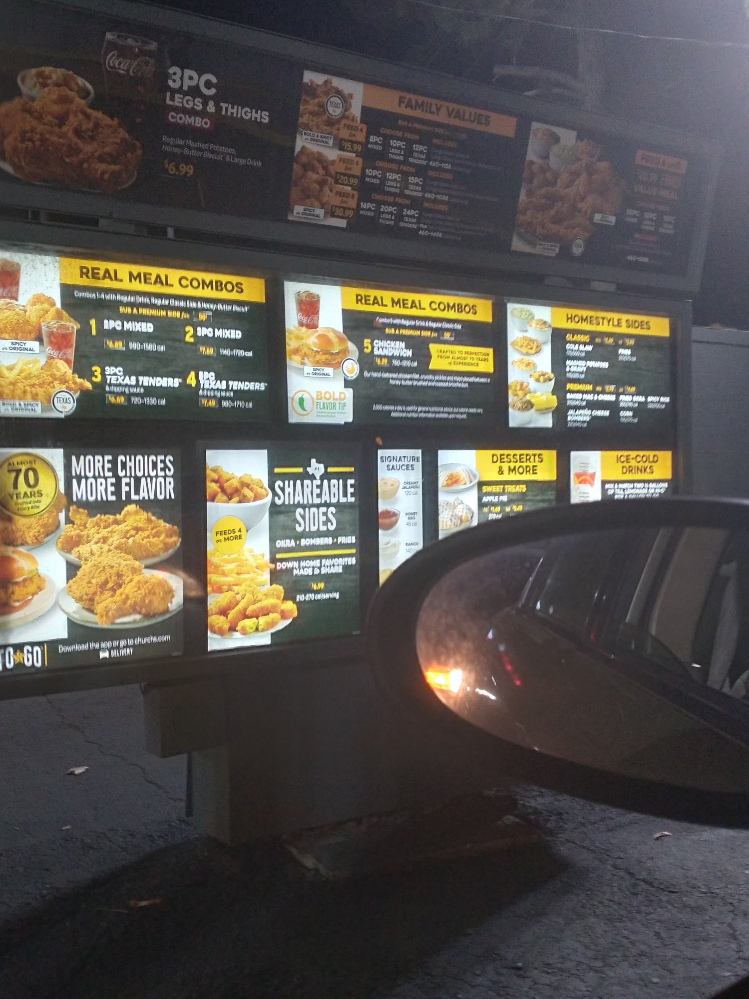 Church's Texas Chicken Menu