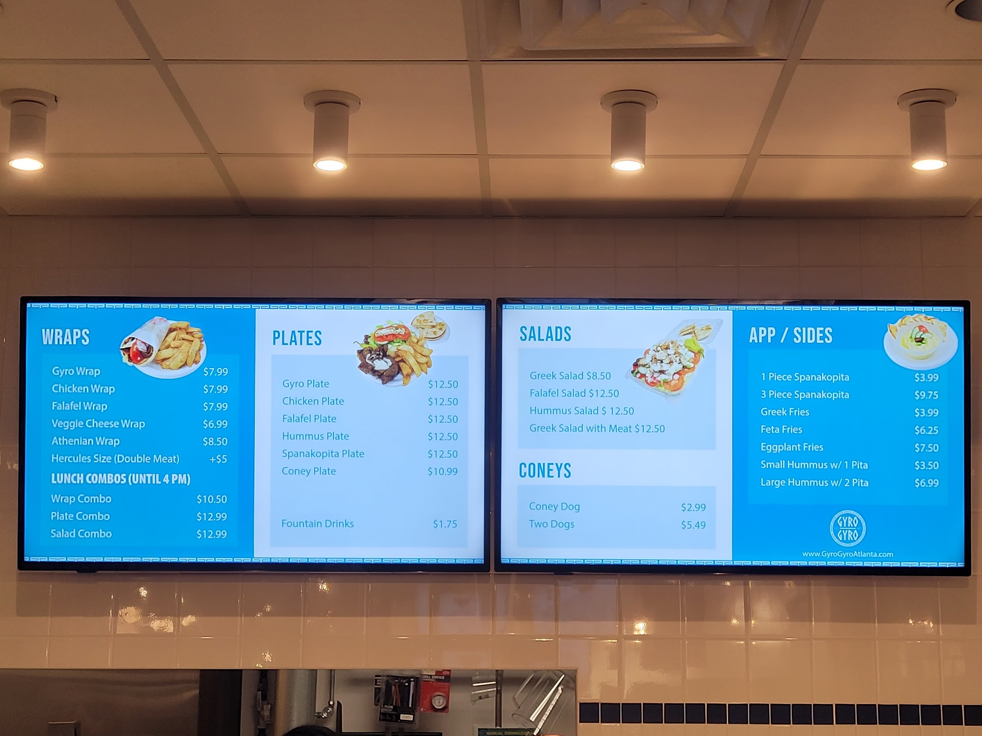 Gyro Gyro Menu