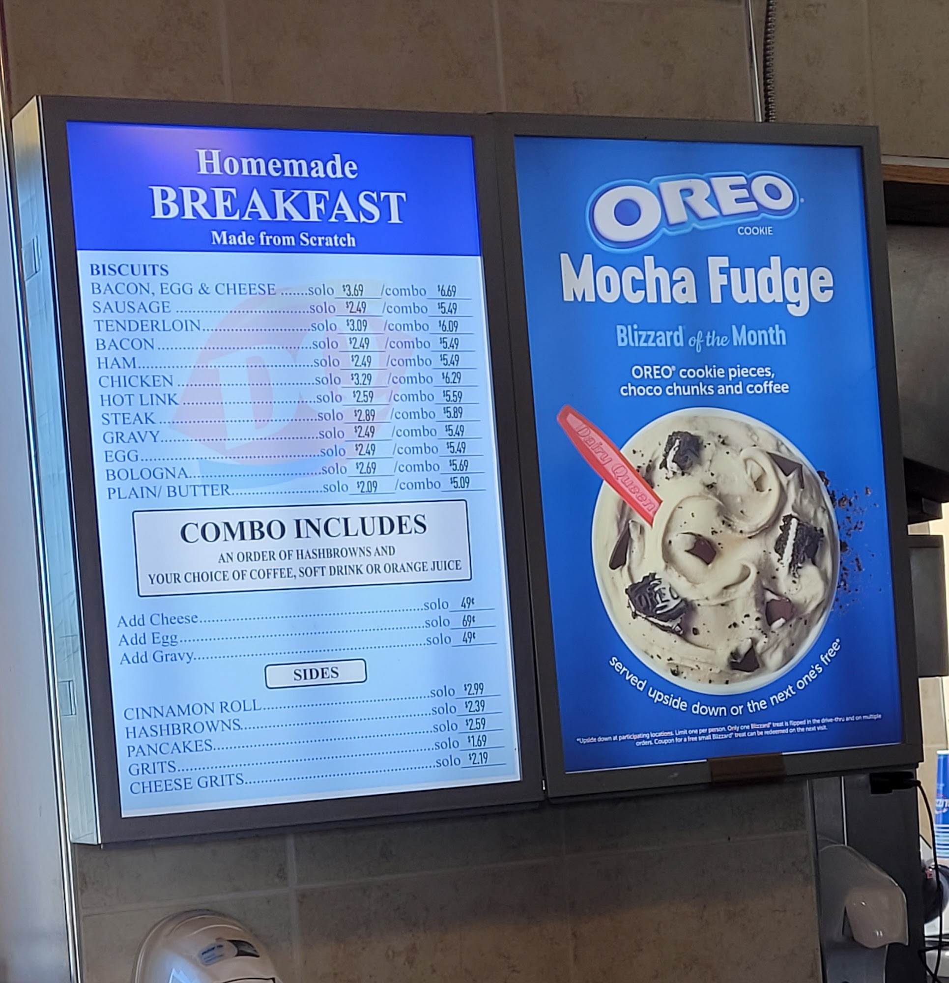 Dairy Queen Grill & Chill Menu