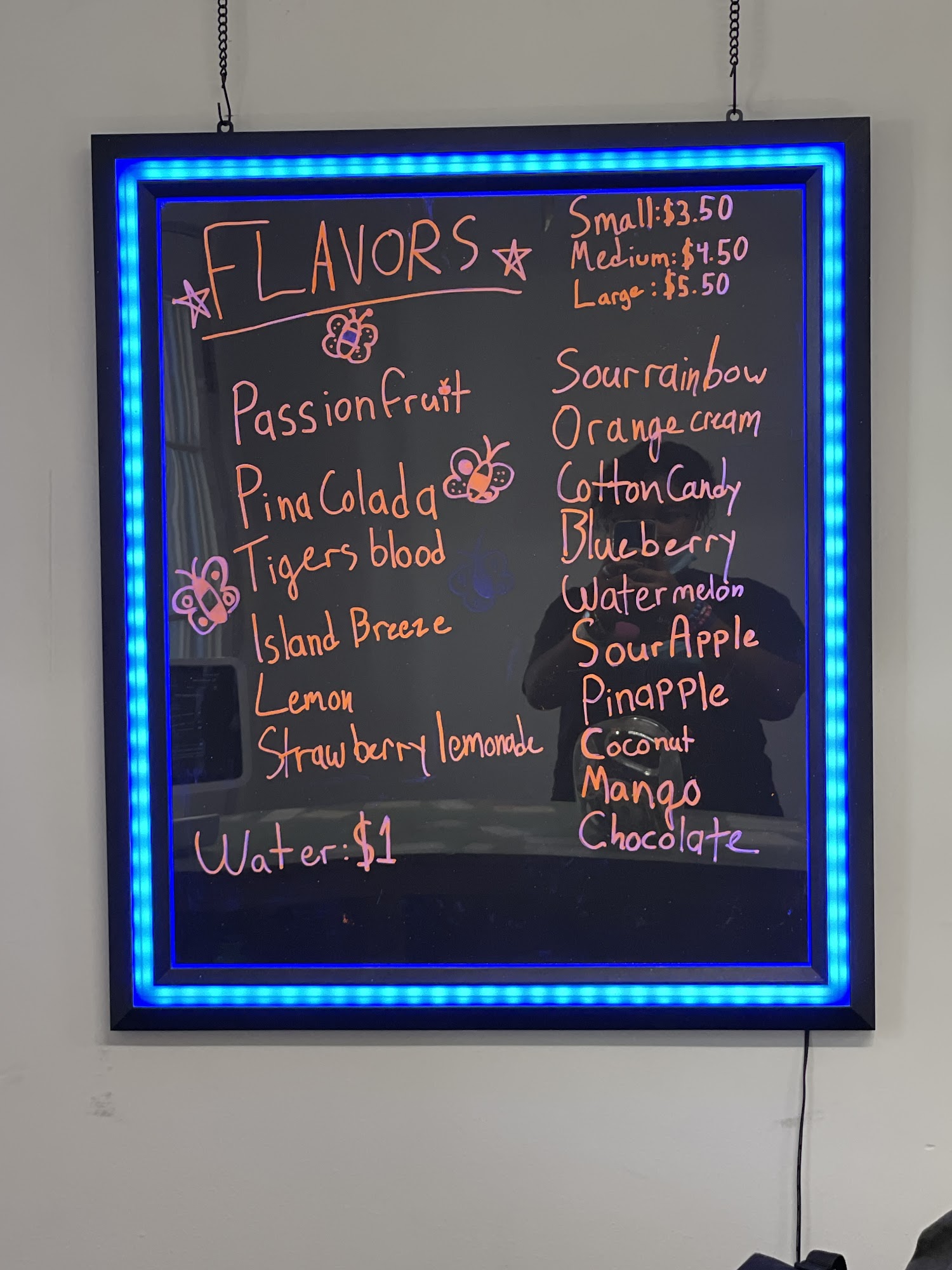 Nikki's Italian Ices Menu