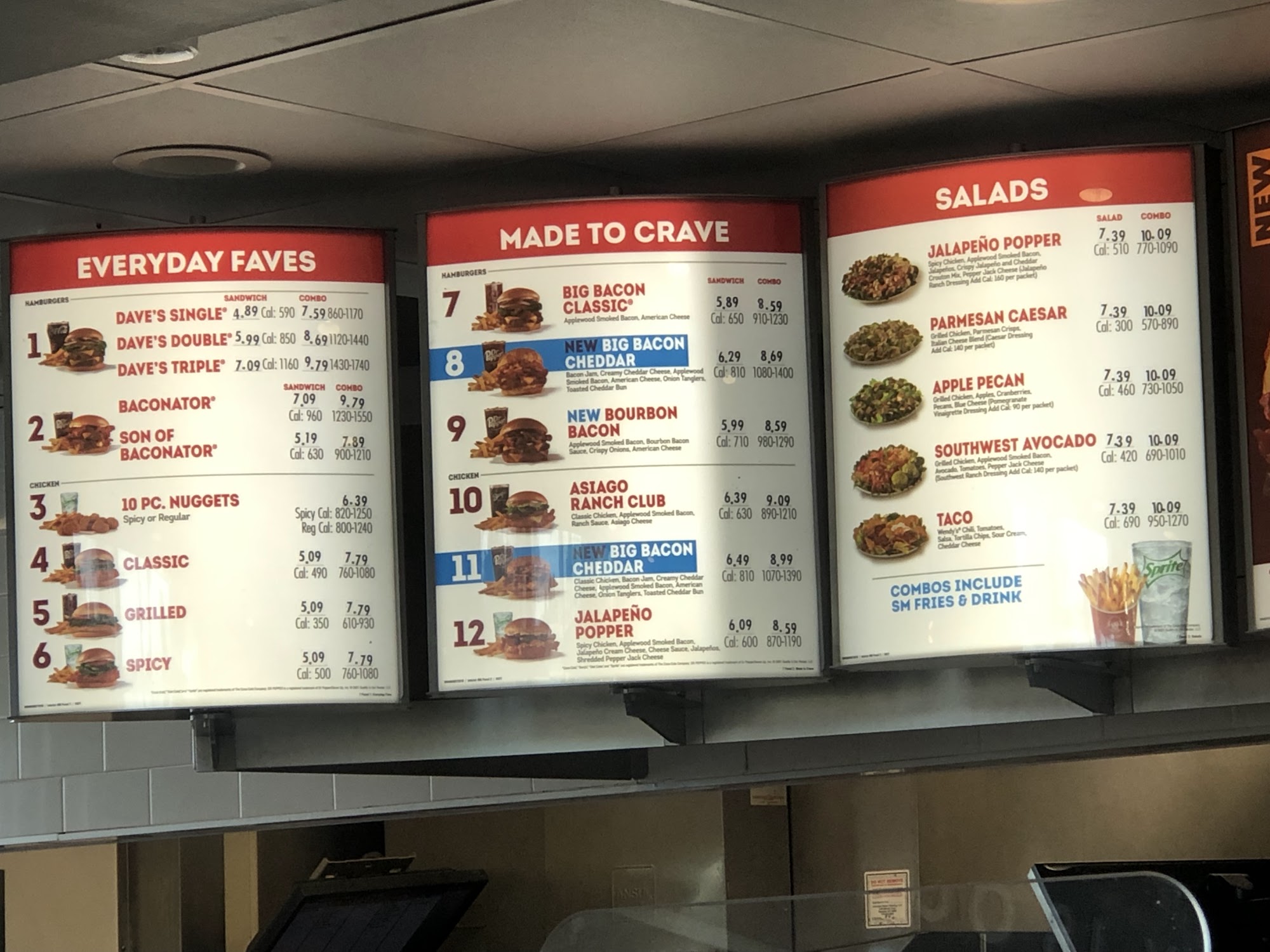 Wendy's Menu