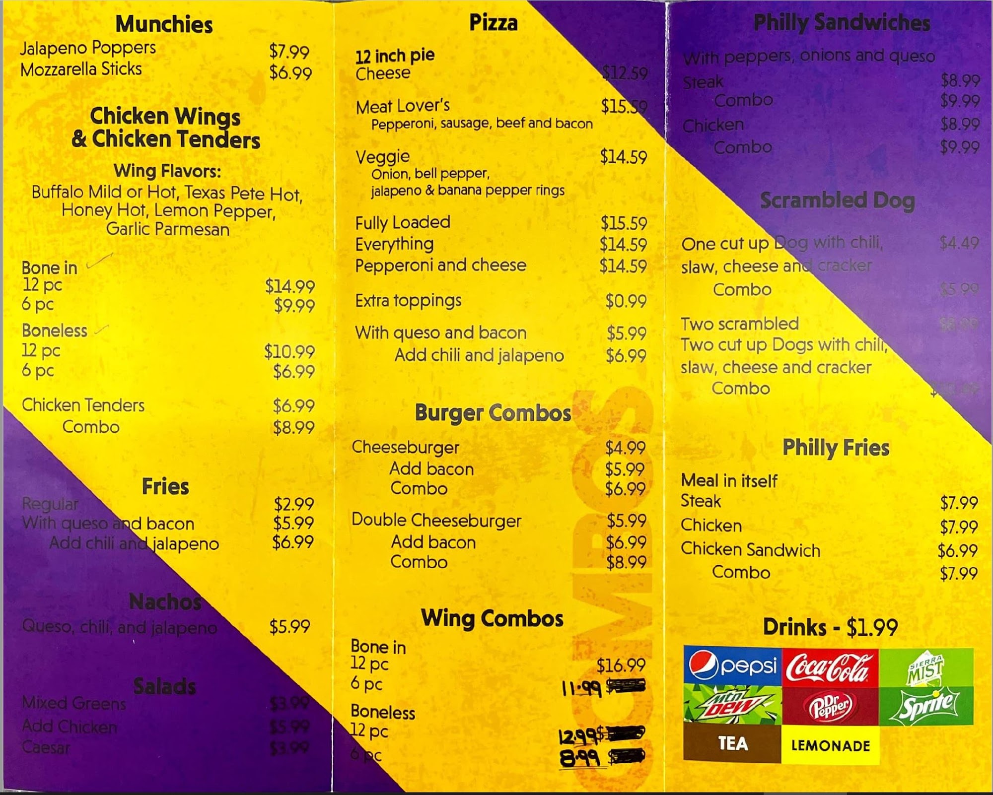 Spirit Delight Menu