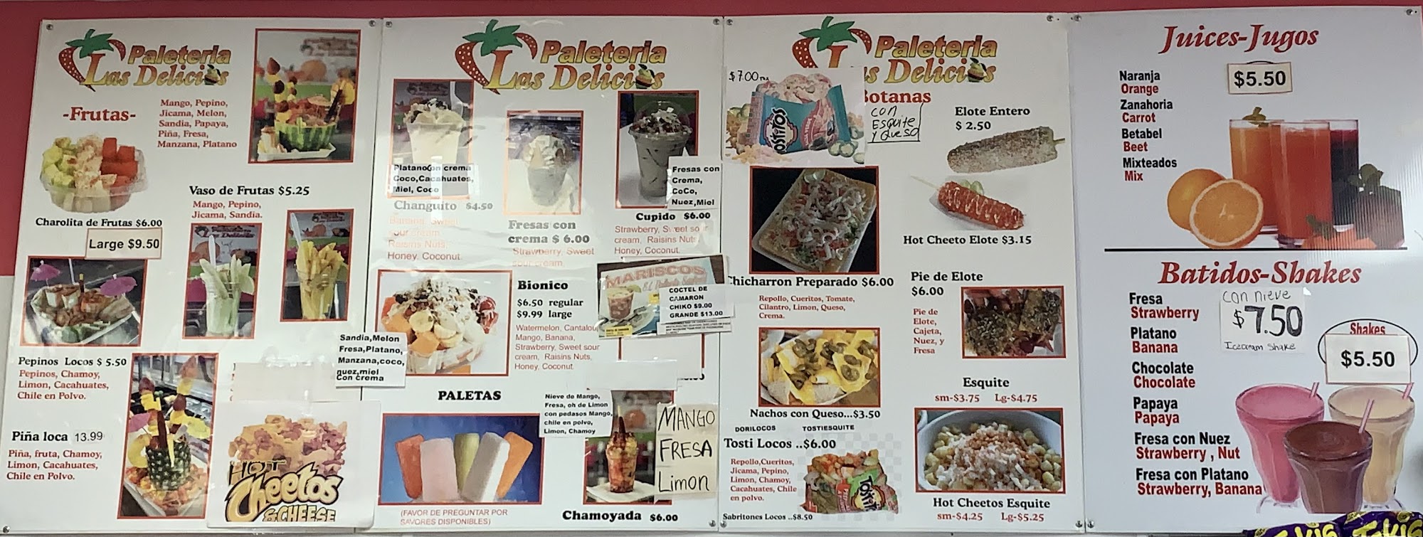 Las Delicias en Winder Menu