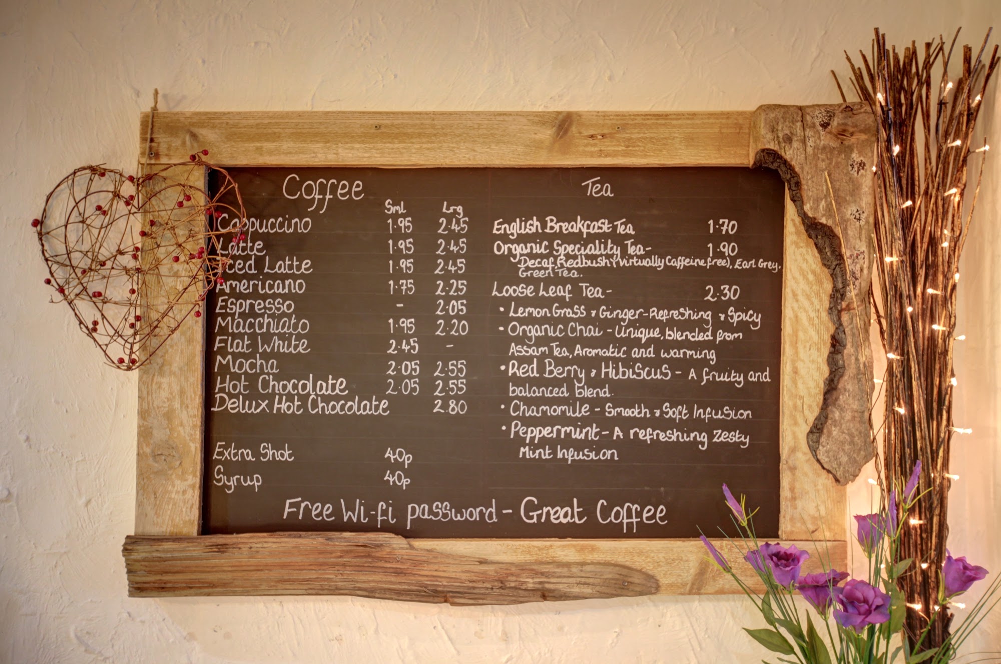 Hummingbird Cafe Menu