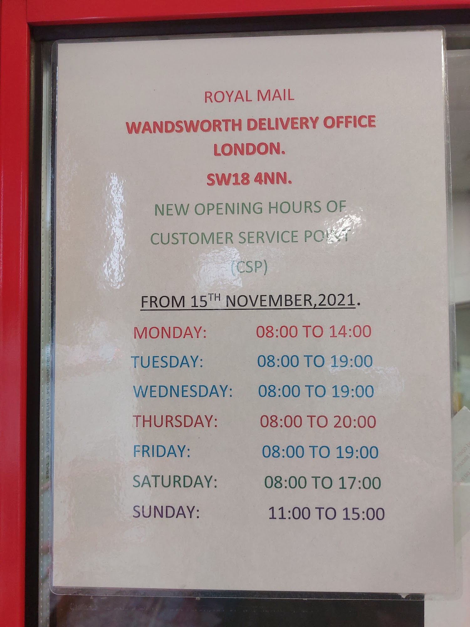 Royal Mail Wandsworth Delivery Office