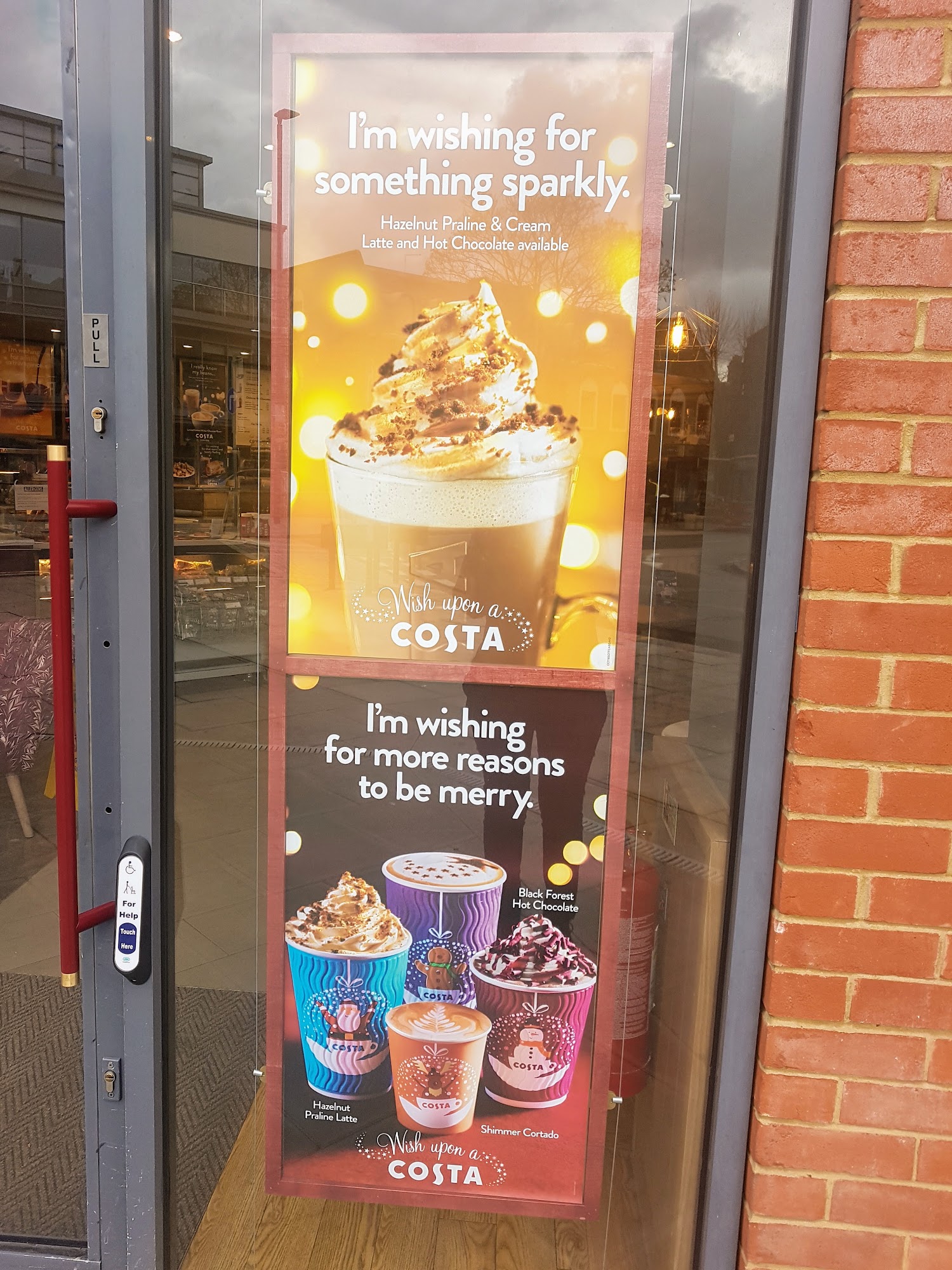 Costa Coffee Menu