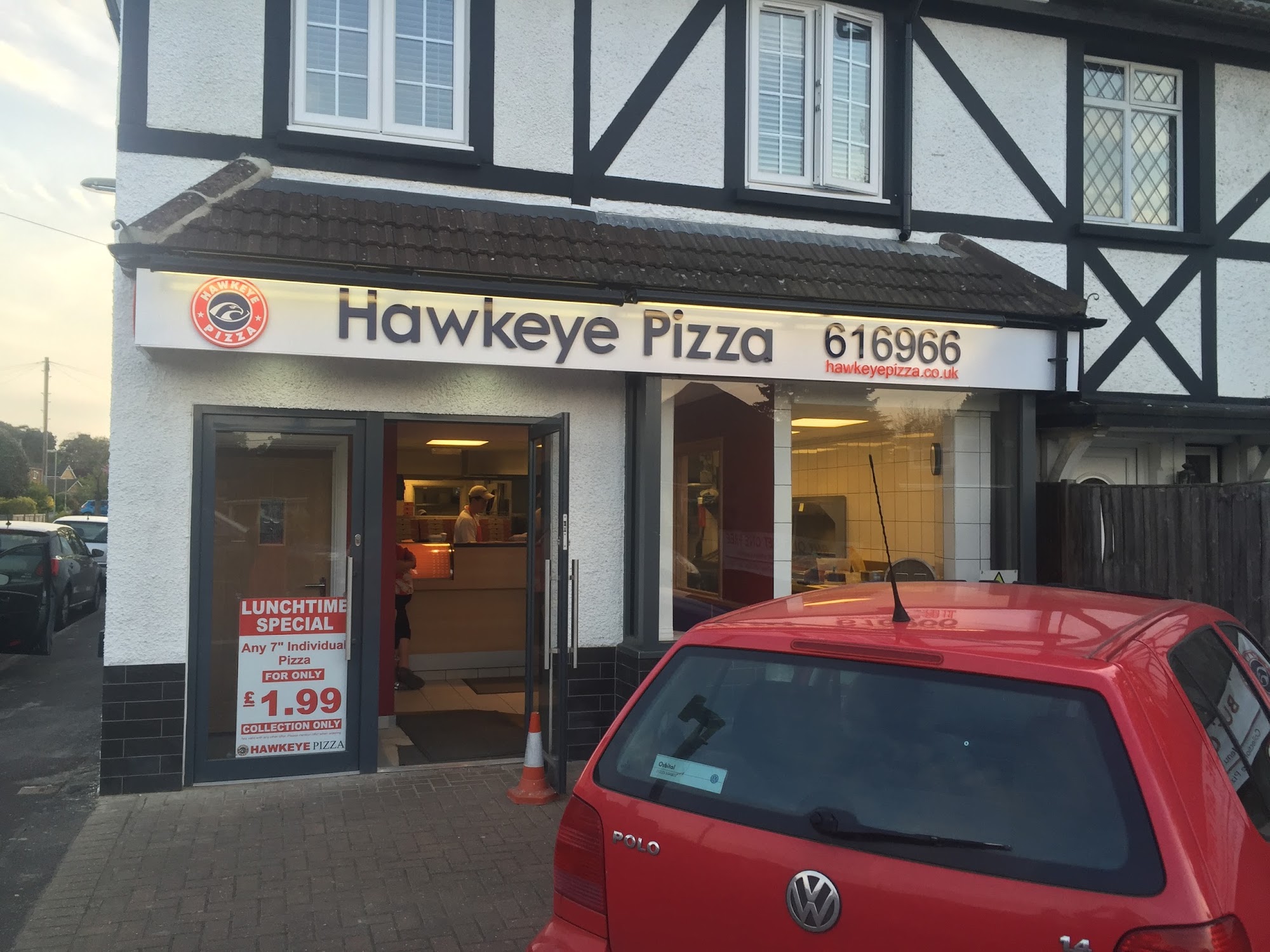Hawkeye Pizza 186 Reading Rd S, Church Crookham, Fleet