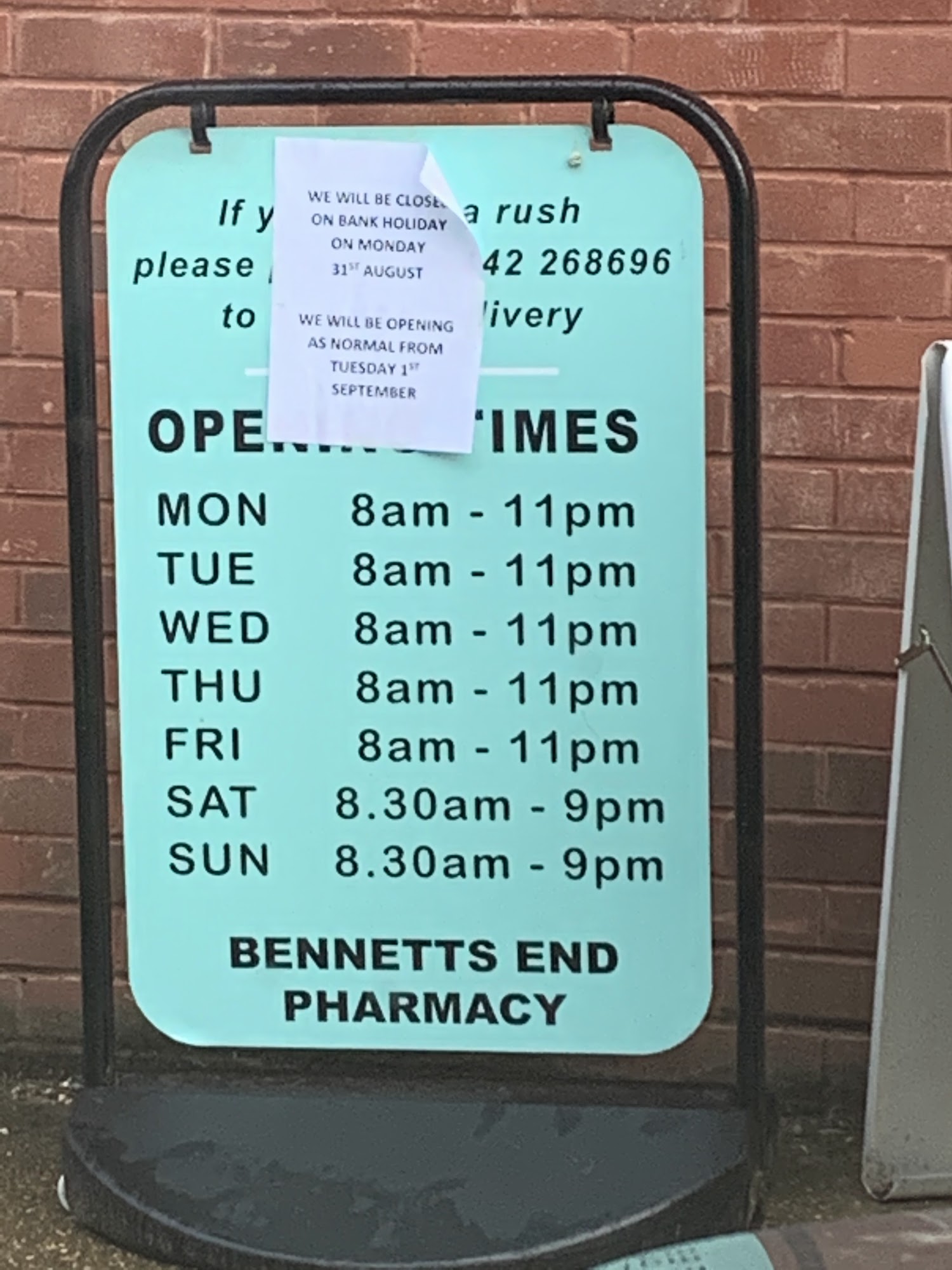 BENNETTS END PHARMACY