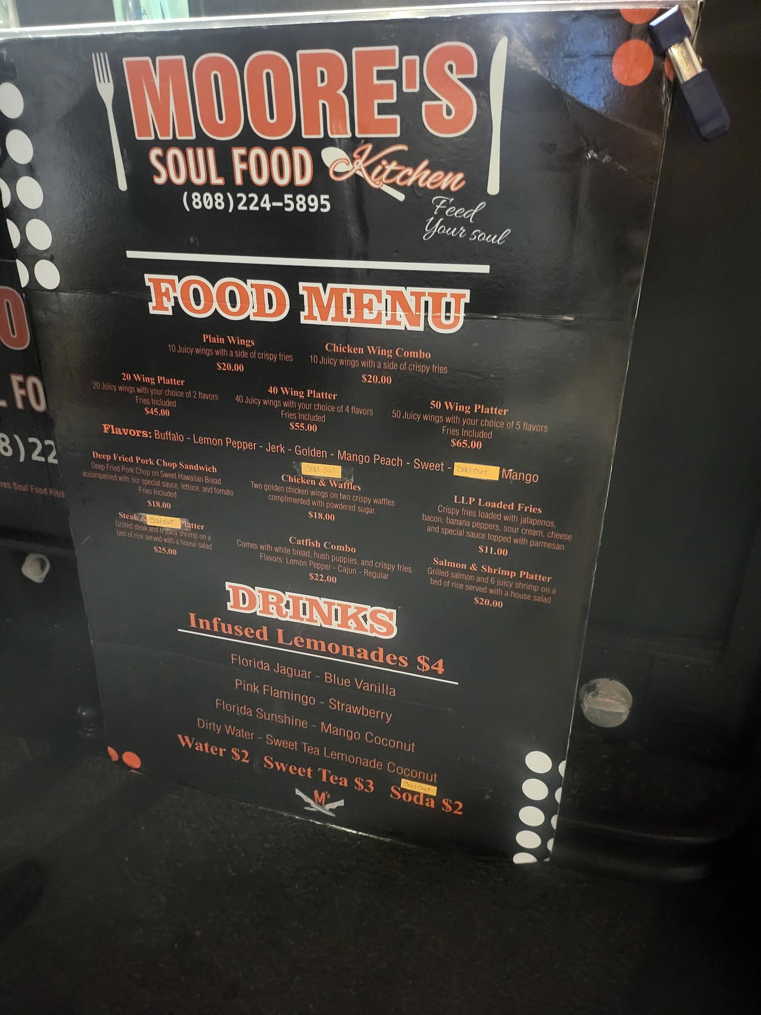 Mystique Bar and Lounge Menu