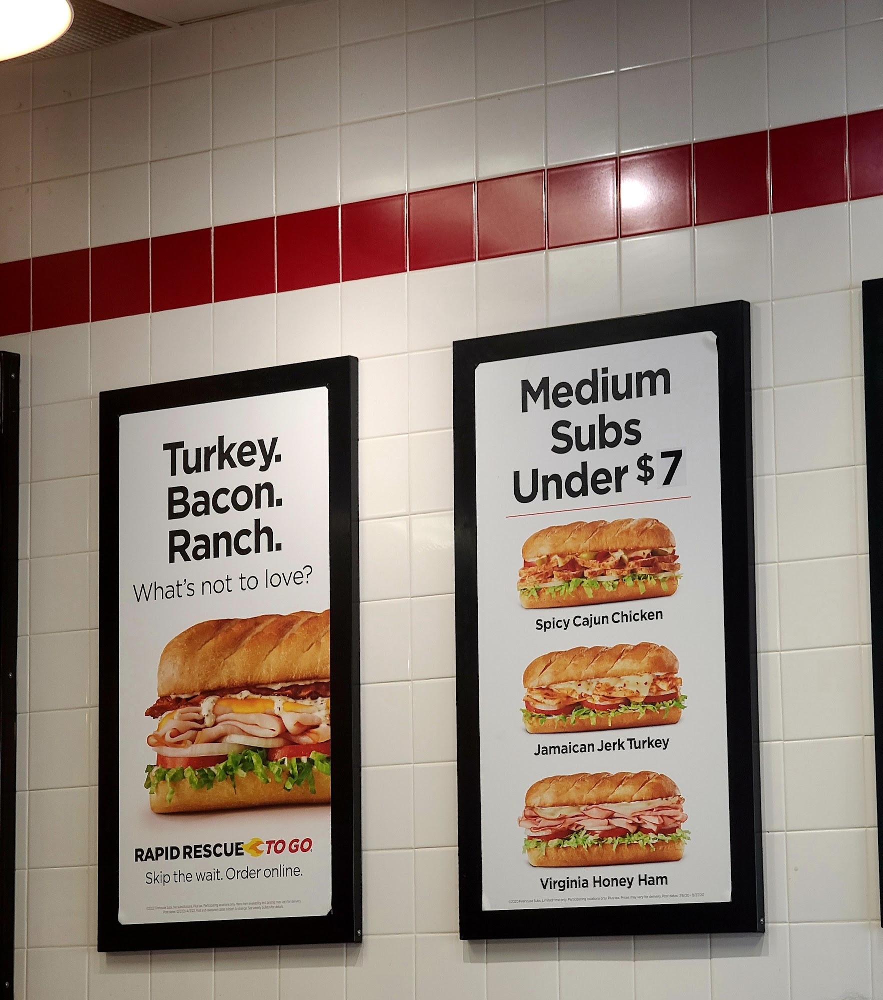 Firehouse Subs Ingersoll Menu