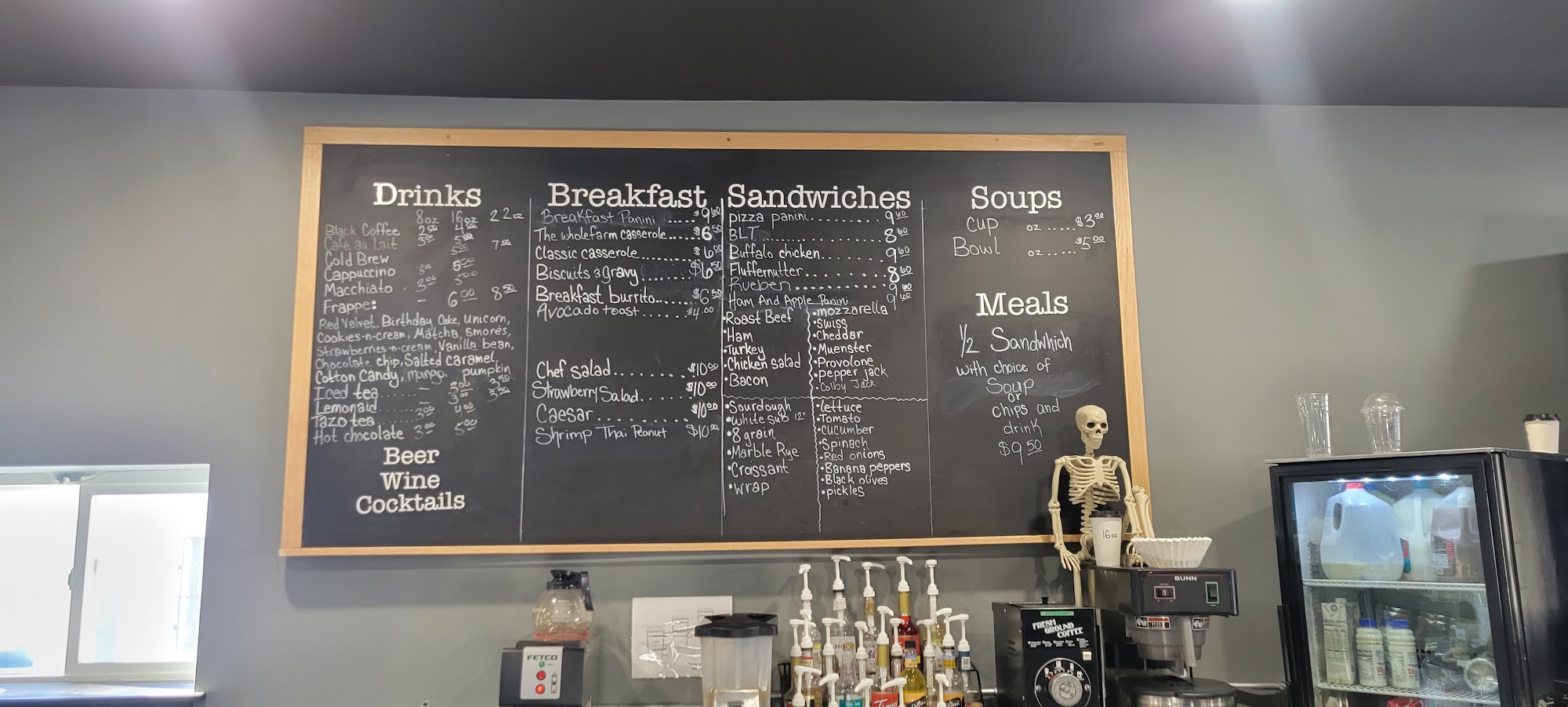 Main Street Bakery and Café Menu