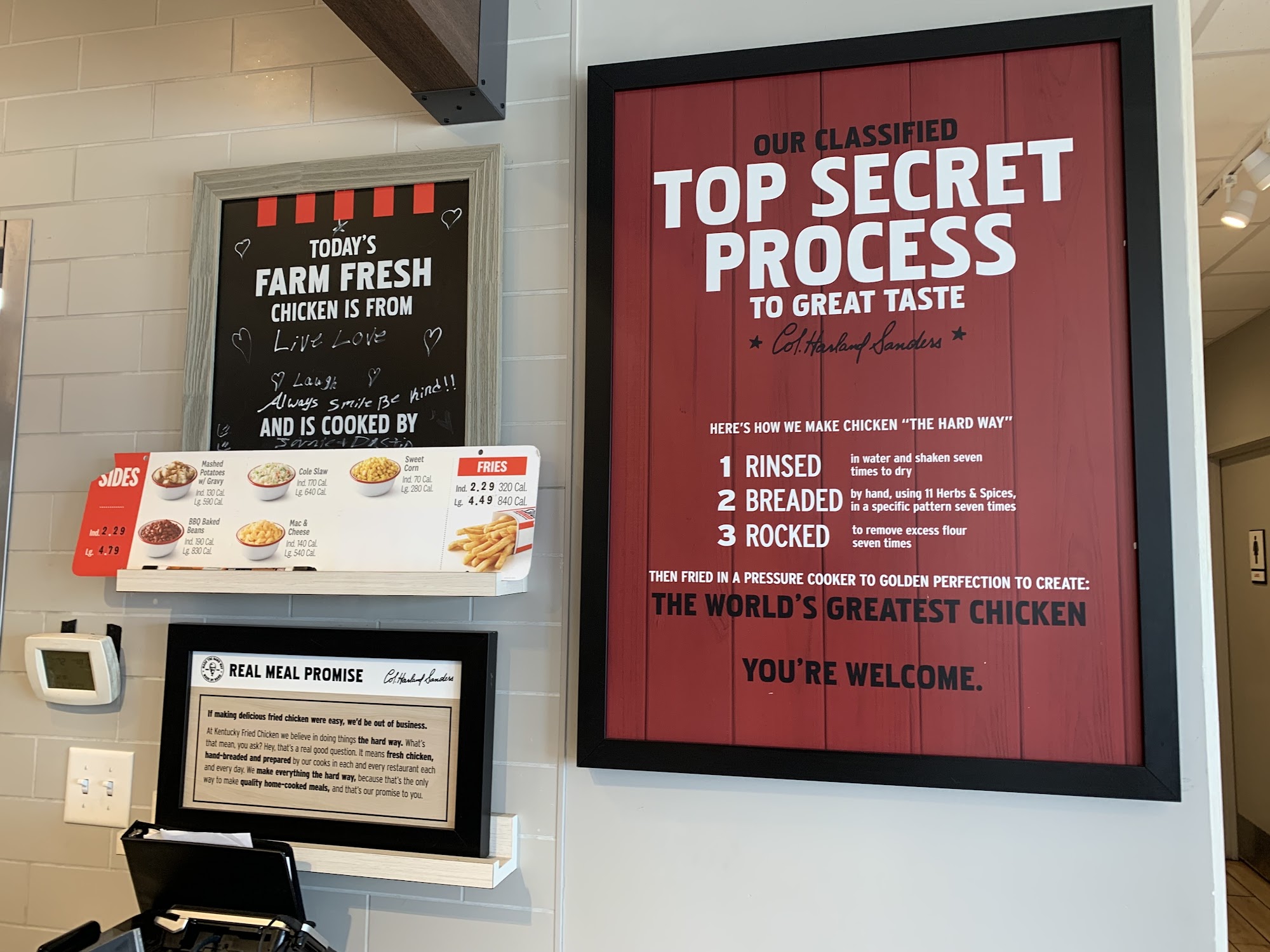 KFC Menu