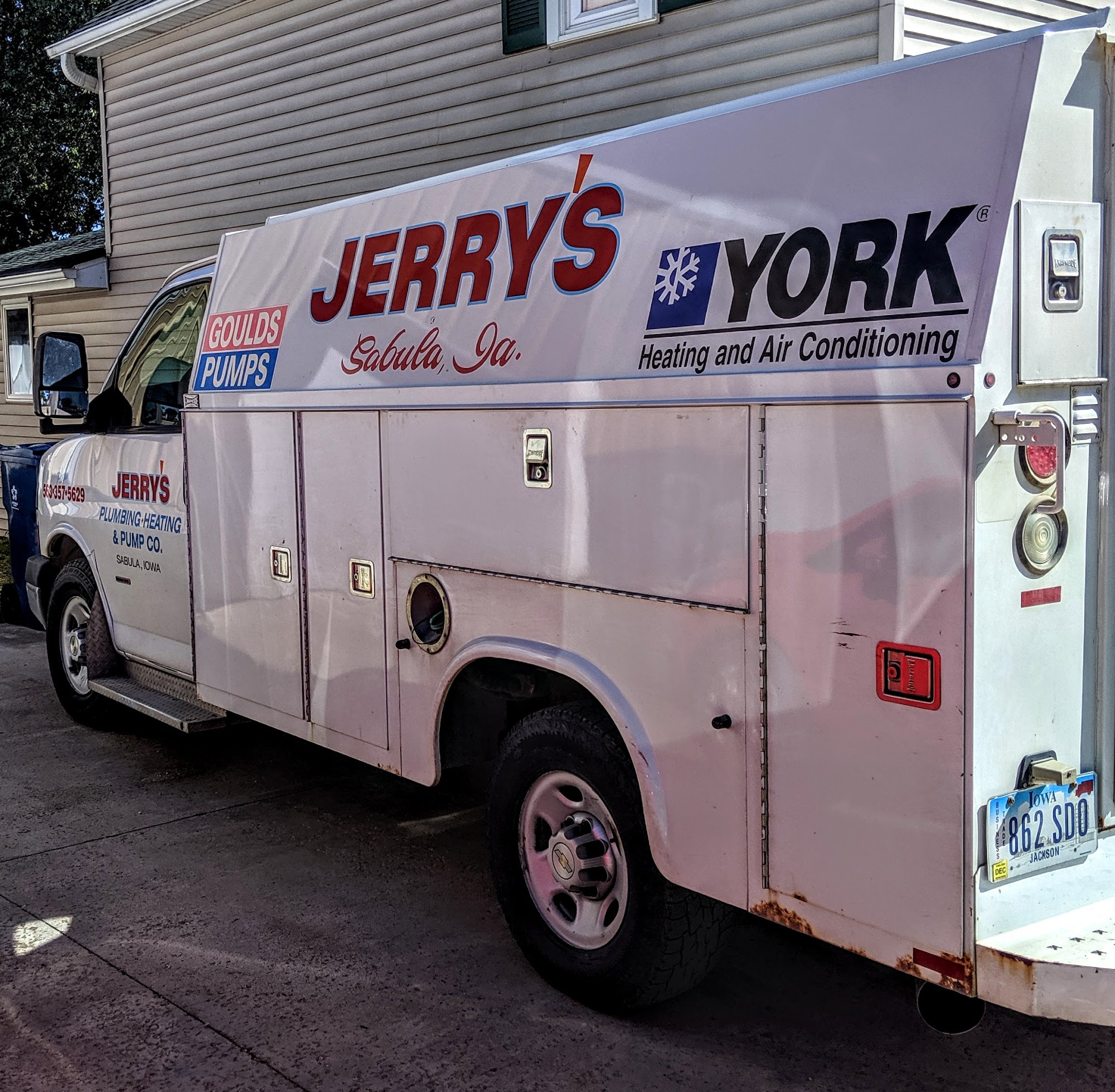 Jerry's Plumbing Heating & Pump 807 Elk St, Sabula Iowa 52070