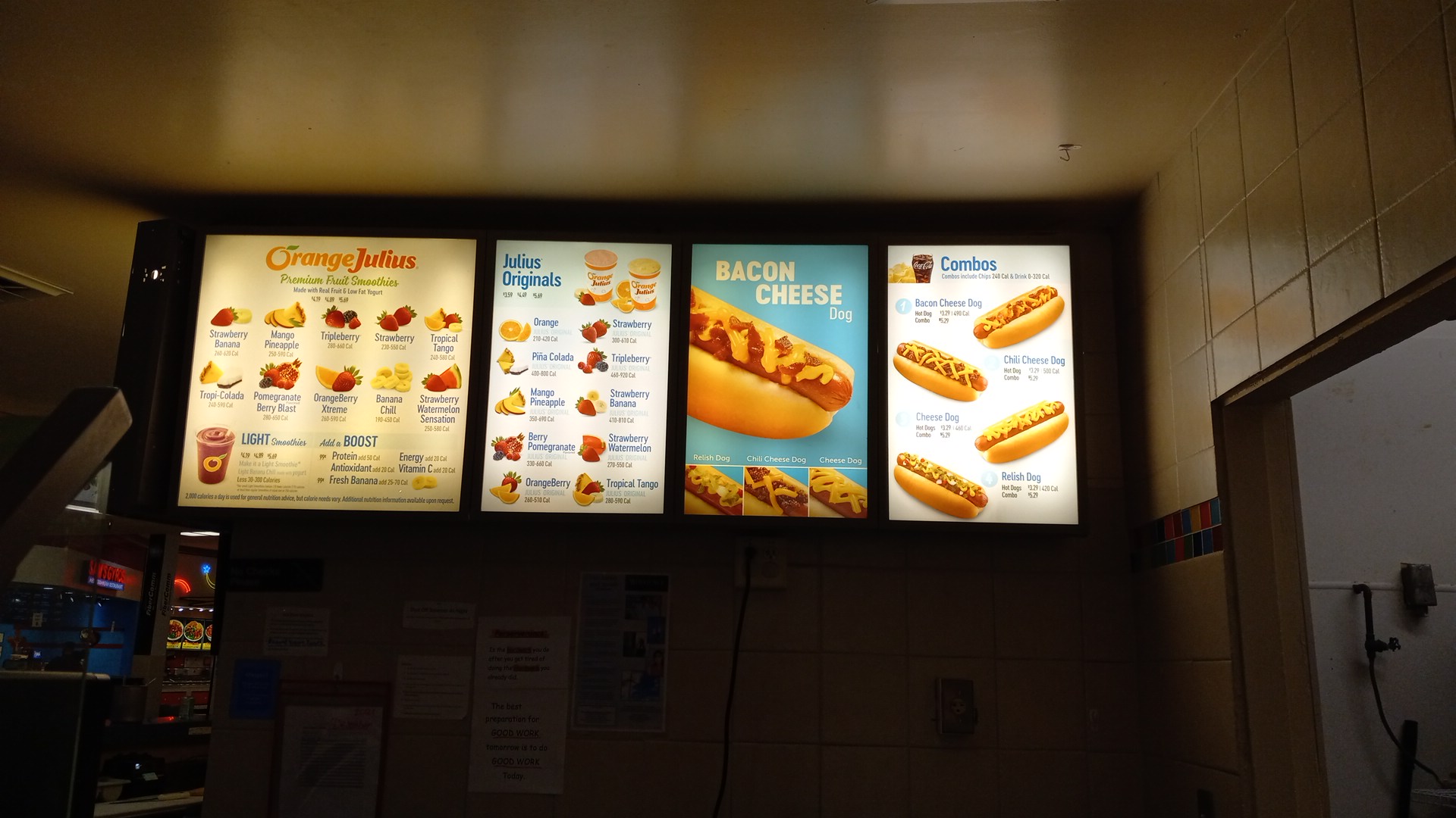 Orange Julius Menu