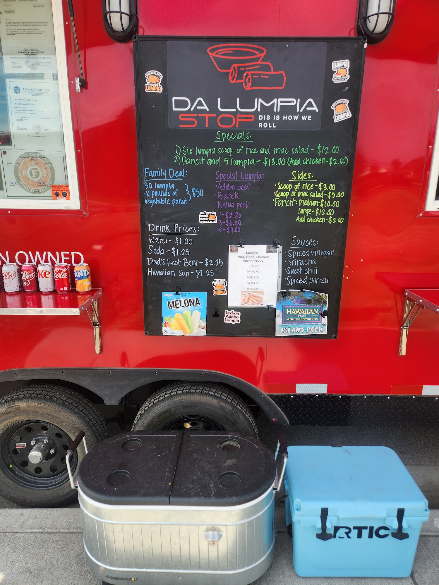 Da Lumpia Stop Menu