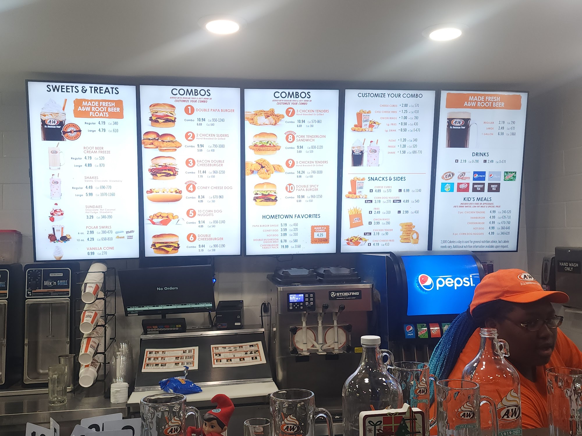 A&W Restaurant Menu
