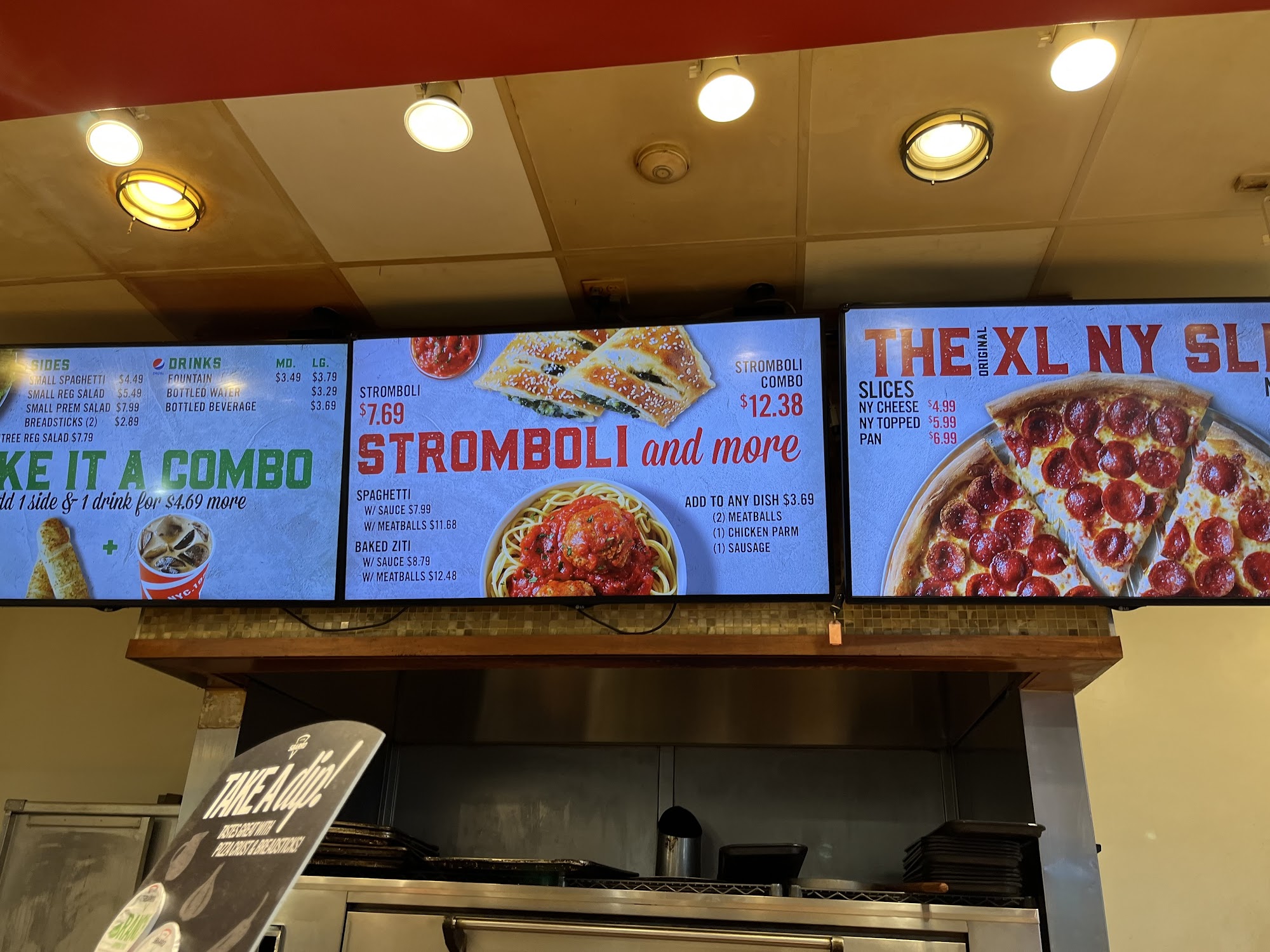 Sbarro Menu