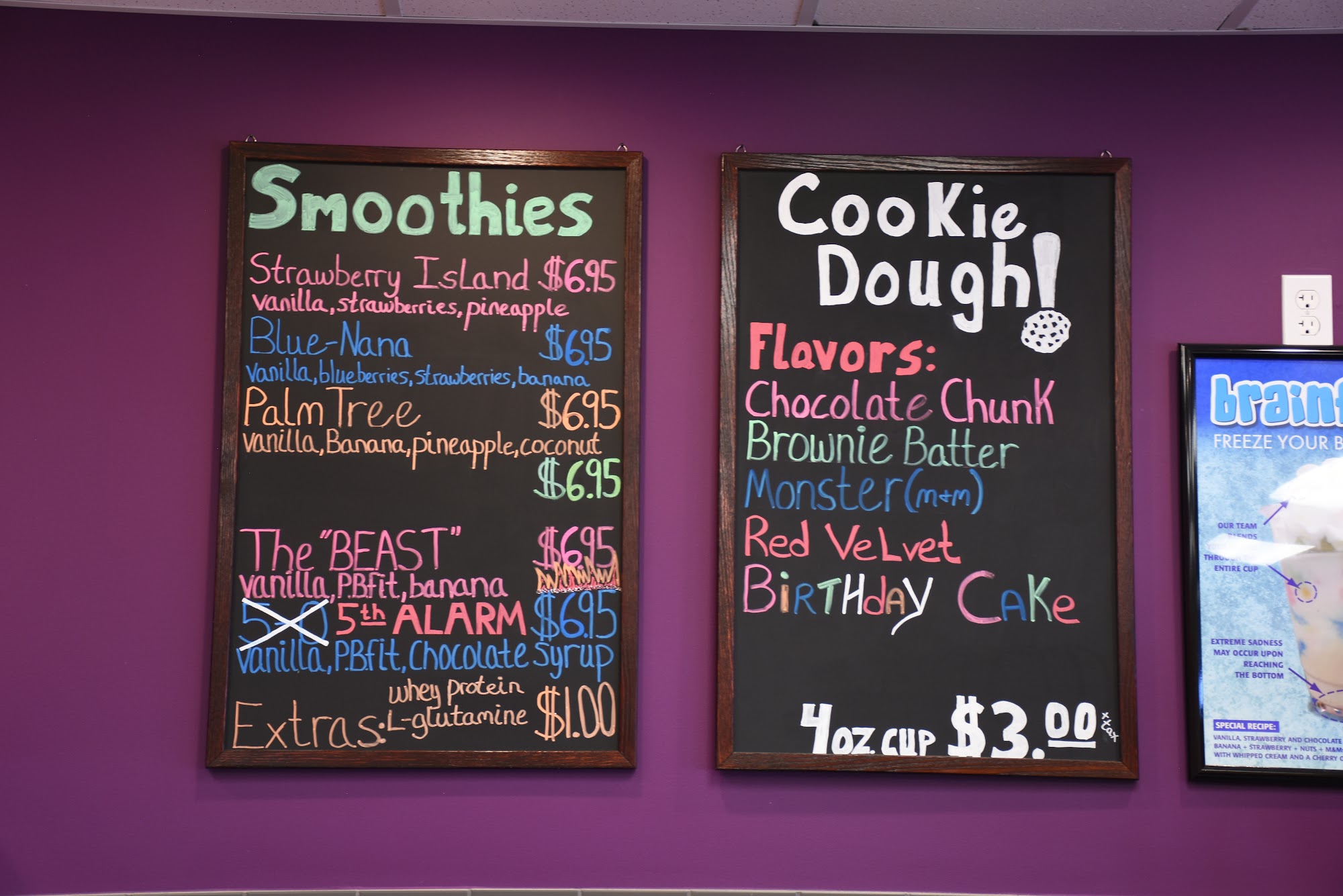 DIYogurt Menu