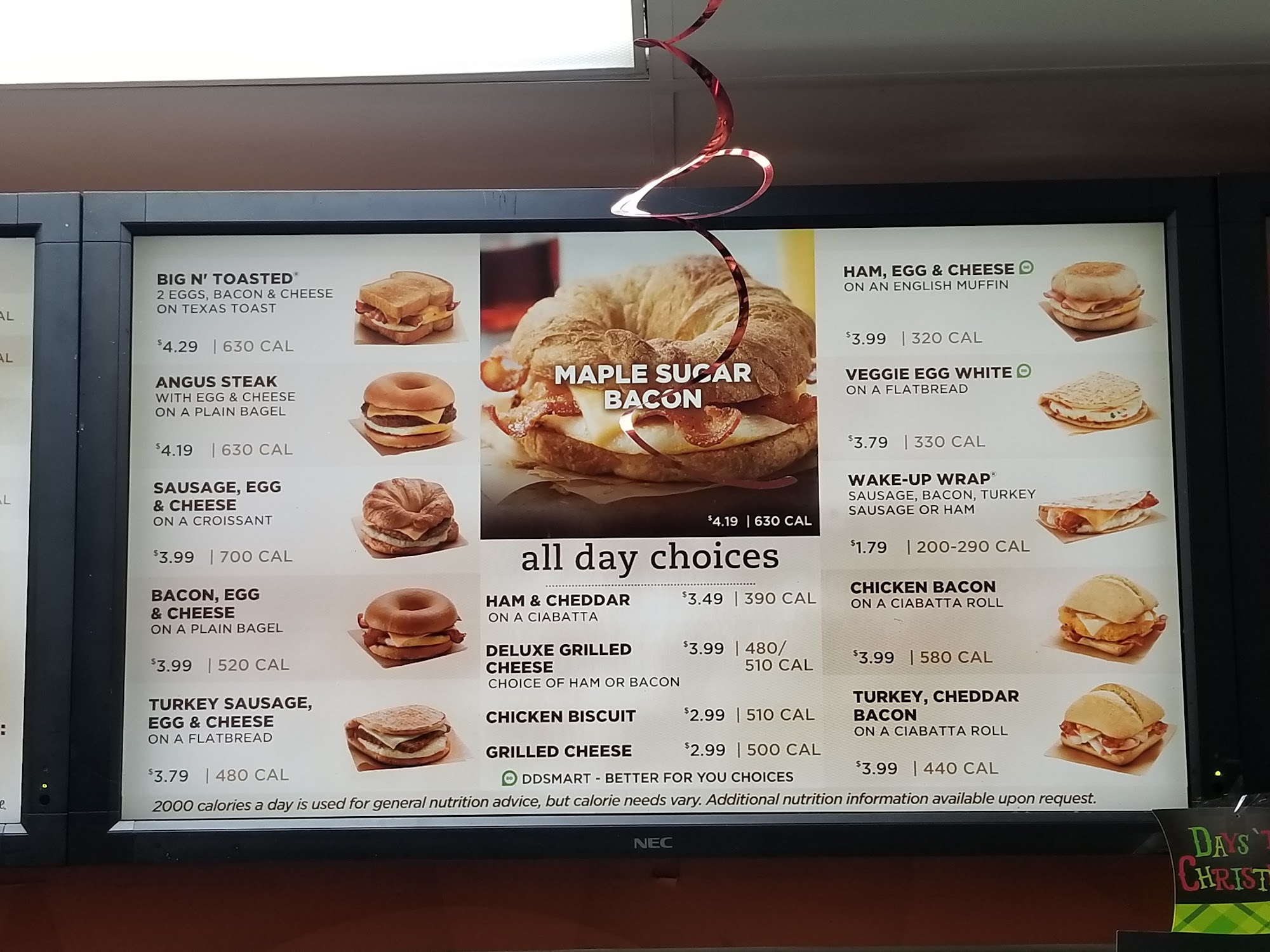 Dunkin' Menu